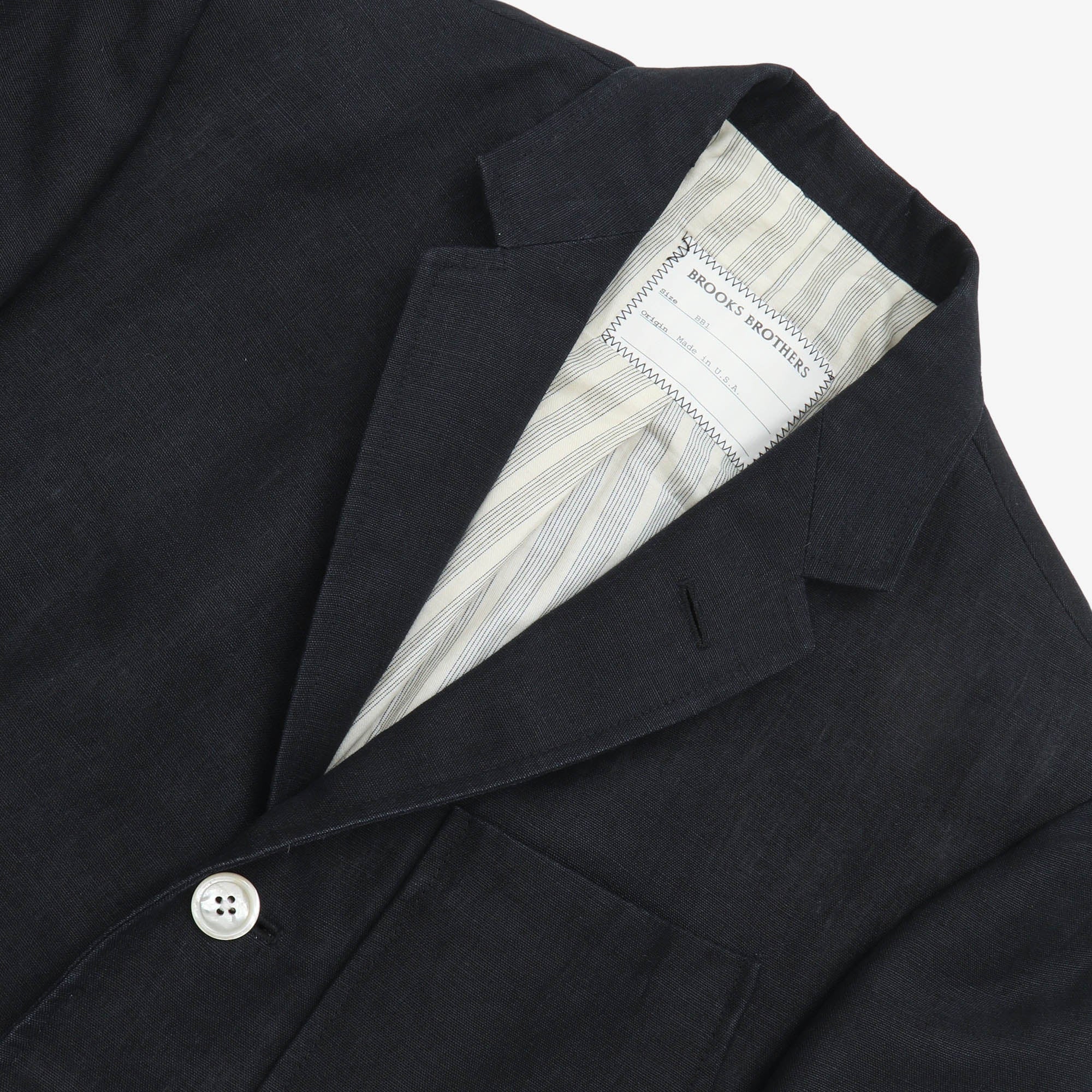 Black Fleece Linen Blazer