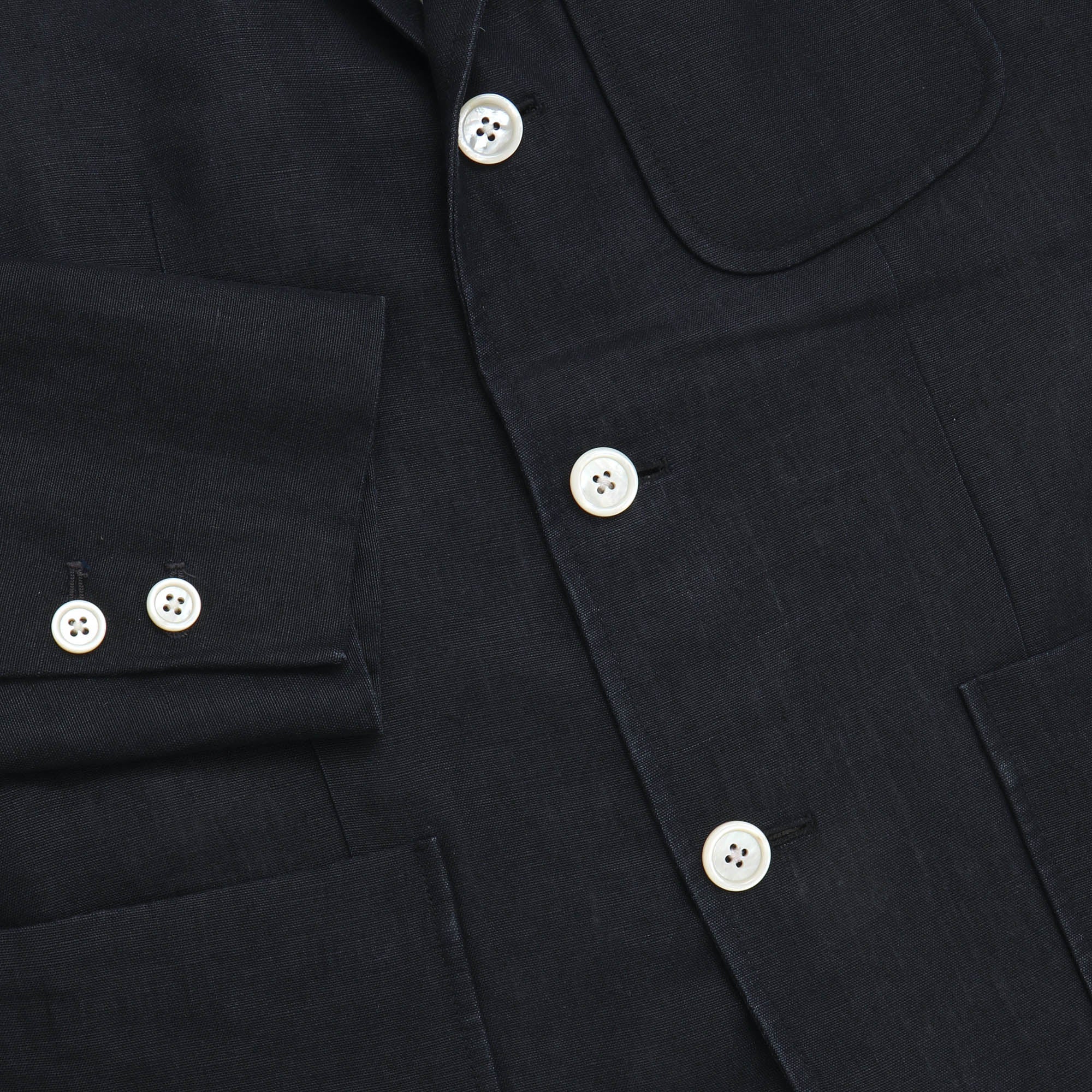 Black Fleece Linen Blazer