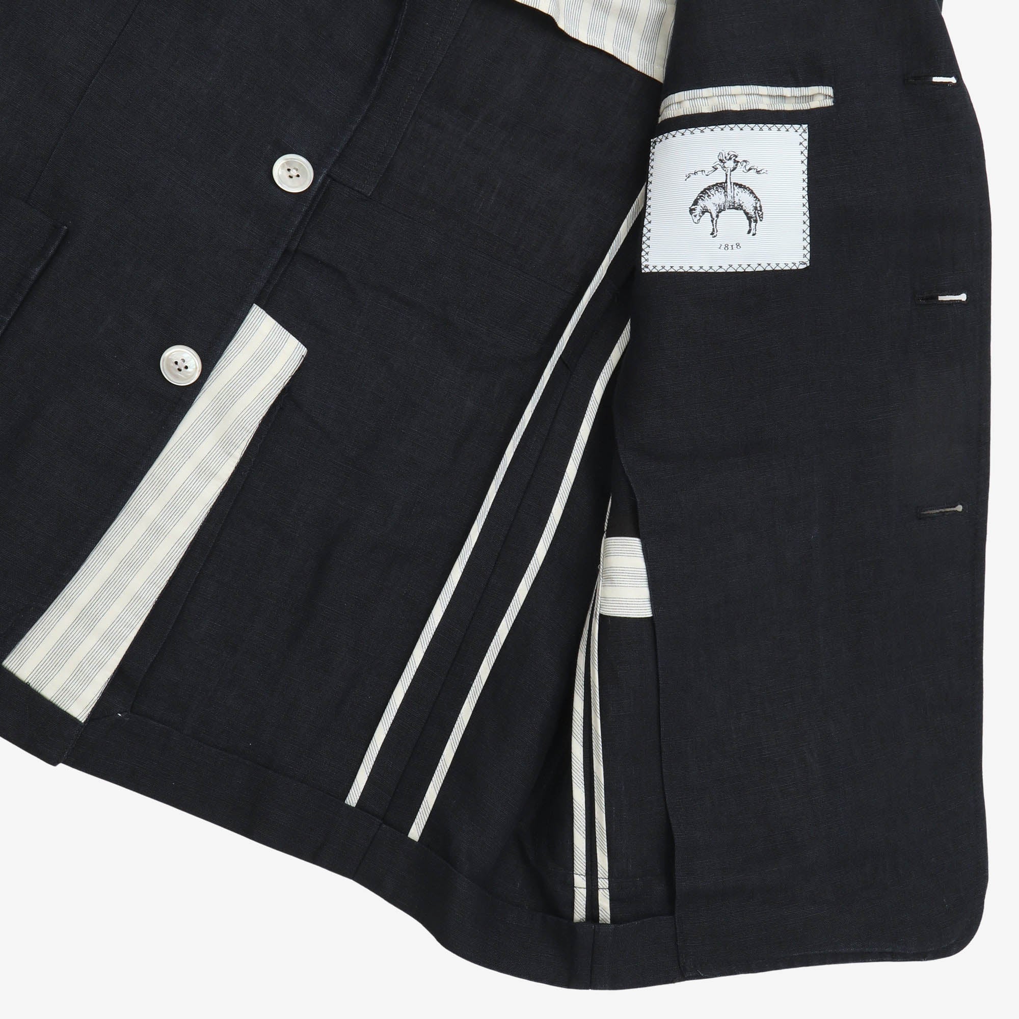Black Fleece Linen Blazer