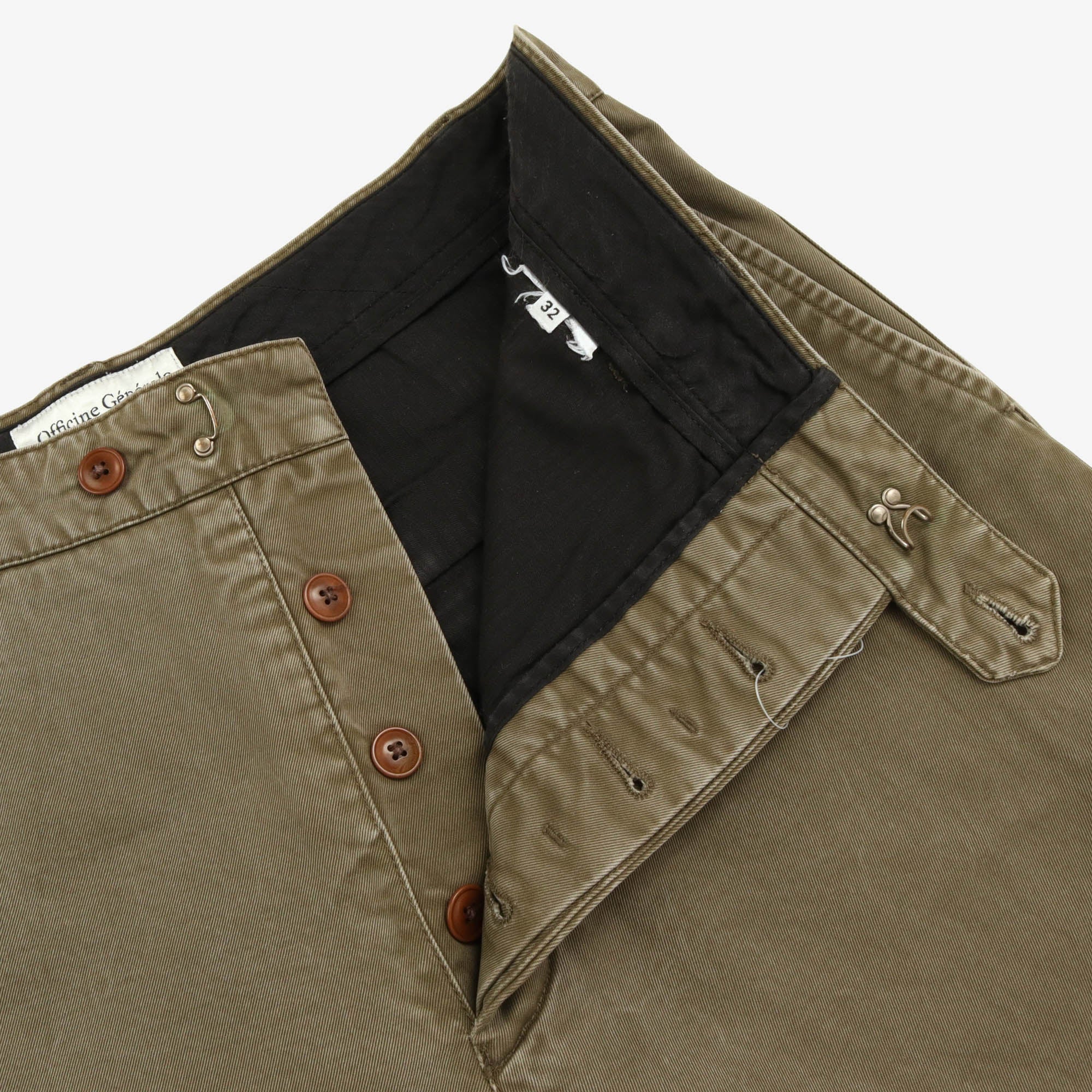 Flat Front Chinos (32W X 27.5L)