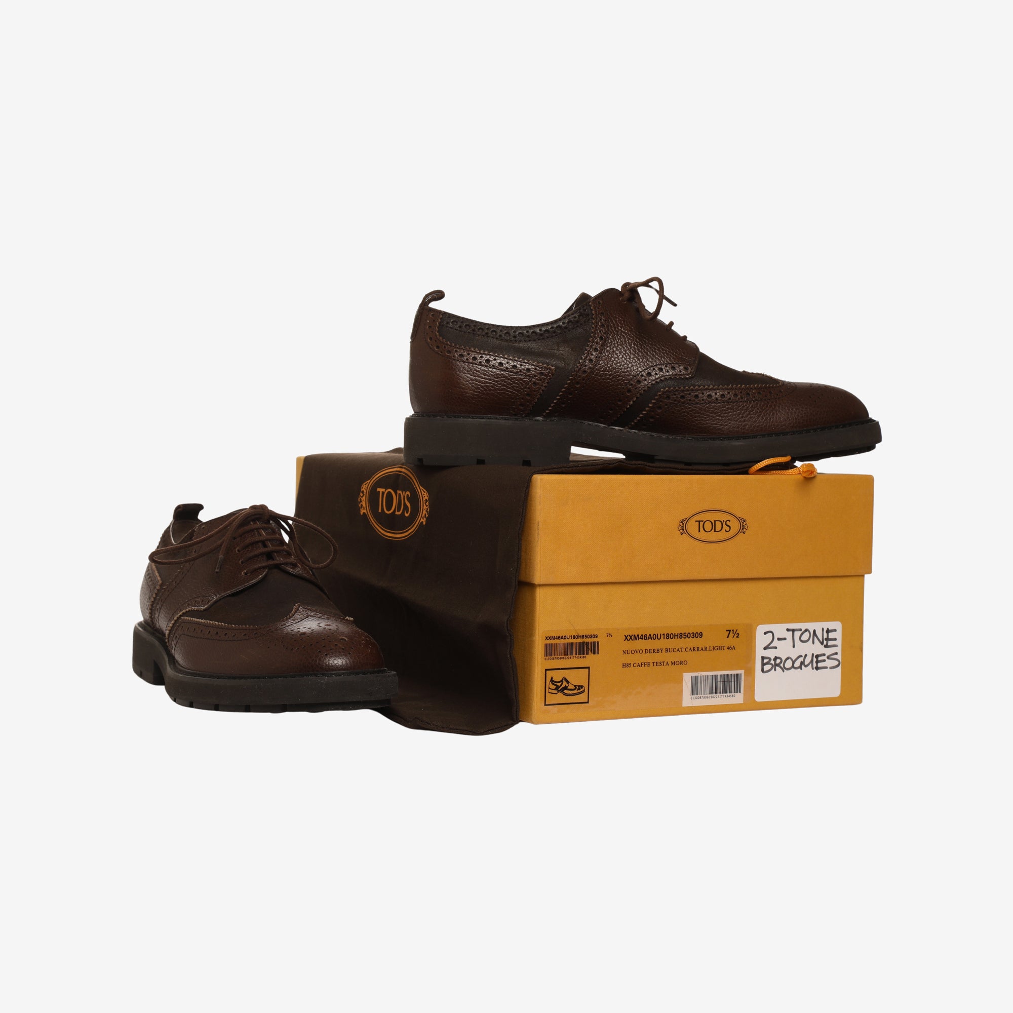 Two Tone Leather Brogue