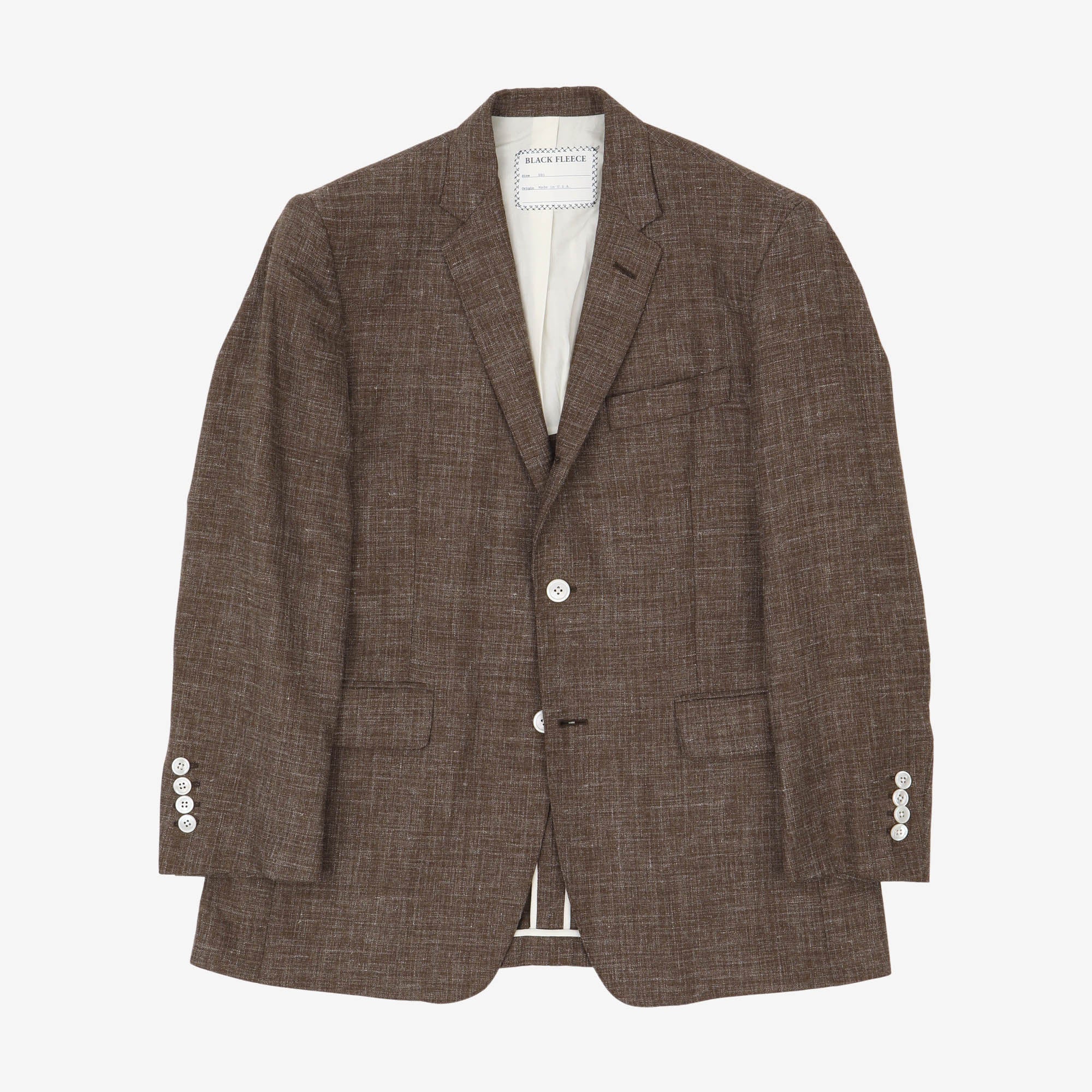 Black Fleece Silk Linen Blazer