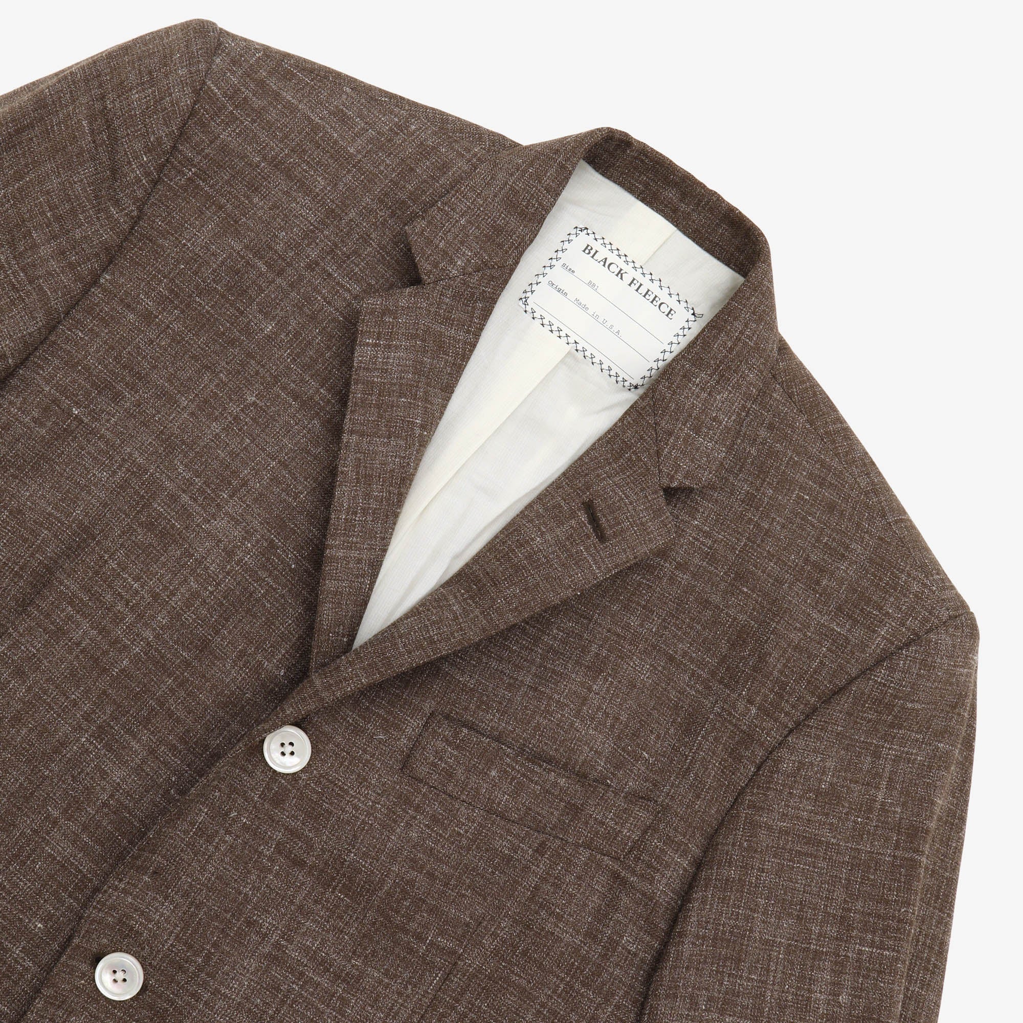Black Fleece Silk Linen Blazer