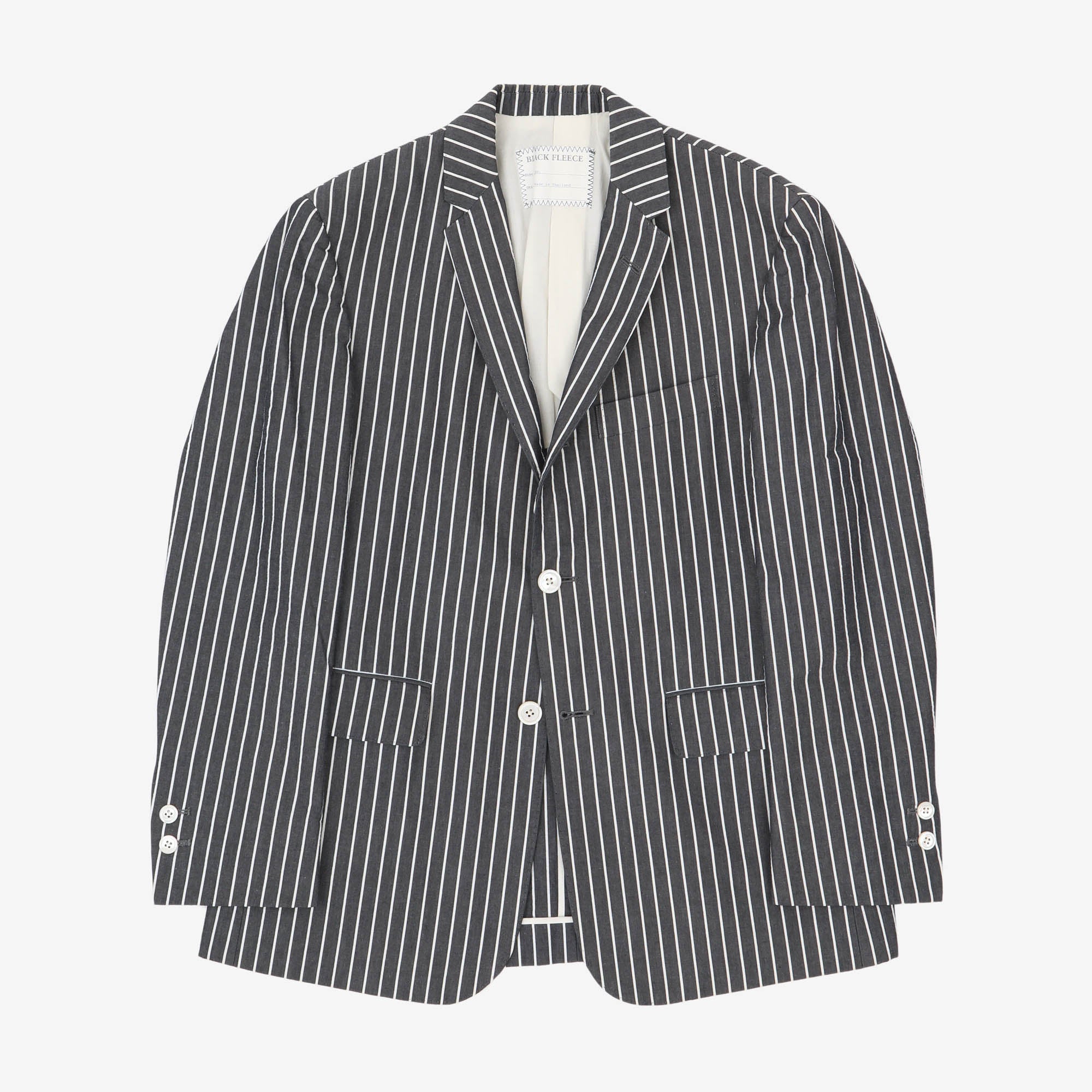 Black Fleece Seersucker Stripe Blazer