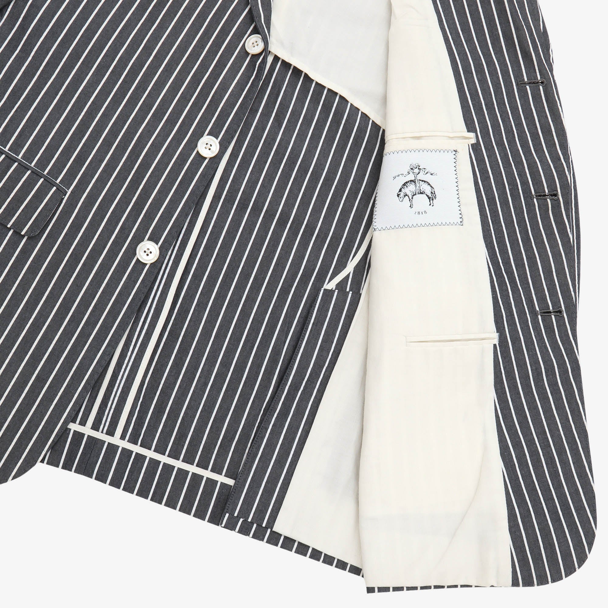Black Fleece Seersucker Stripe Blazer