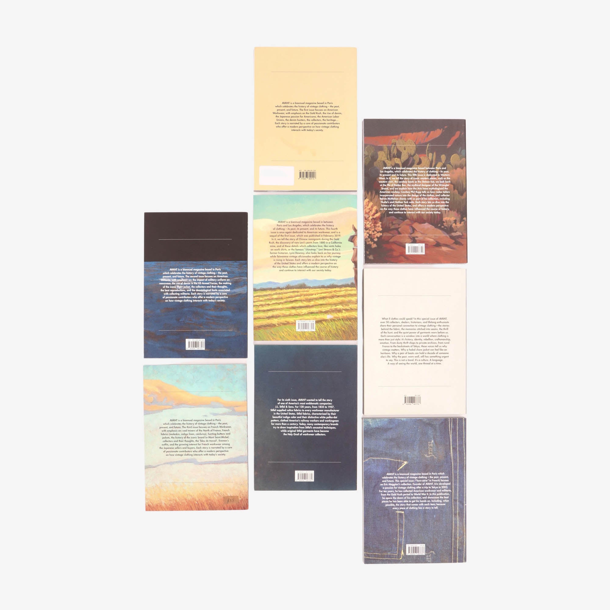 A Collection of 8 Avant Magazines