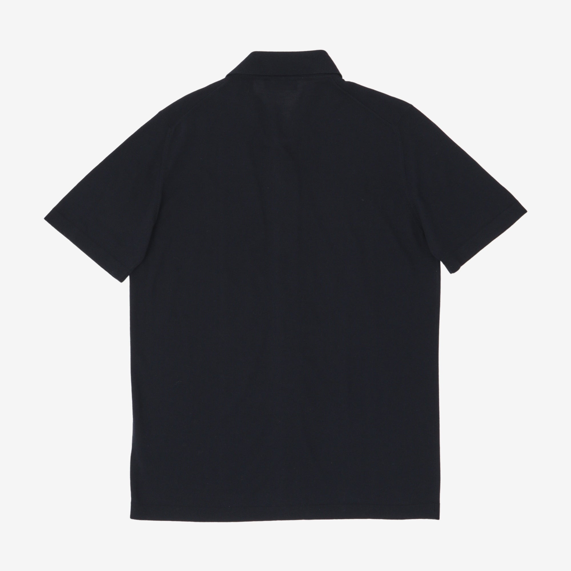 Fine Knit Button Up Polo