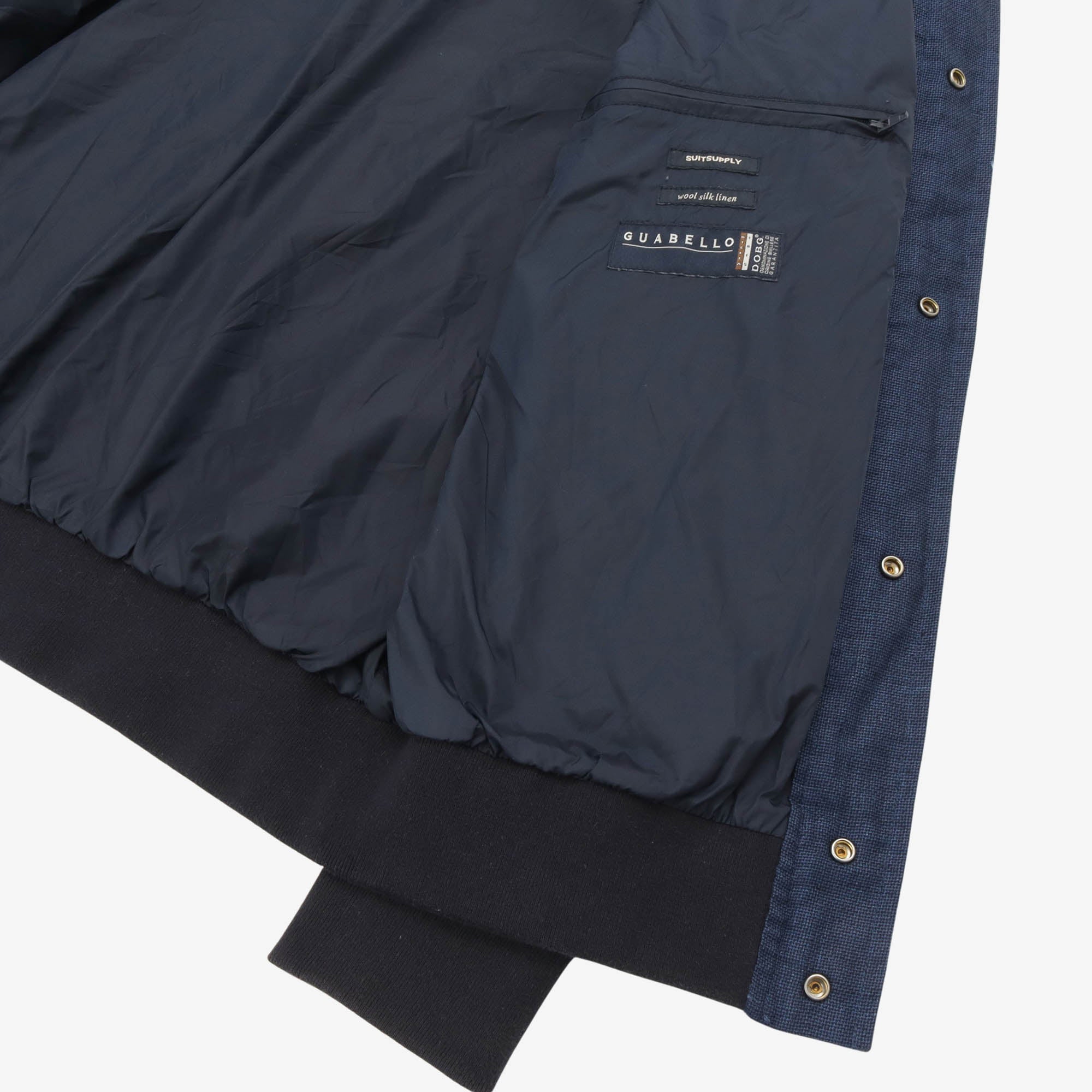 Linen Blend Bomber Jacket