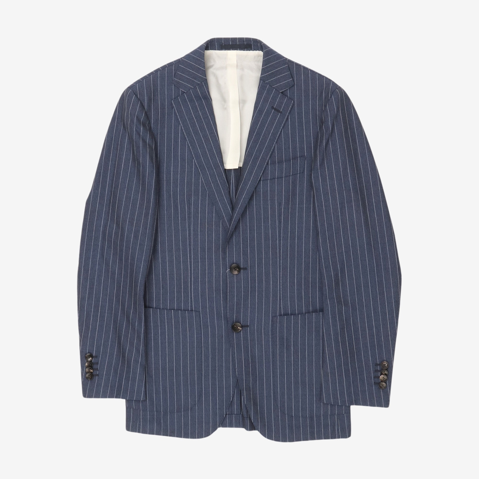Wool Pinstripe Suit