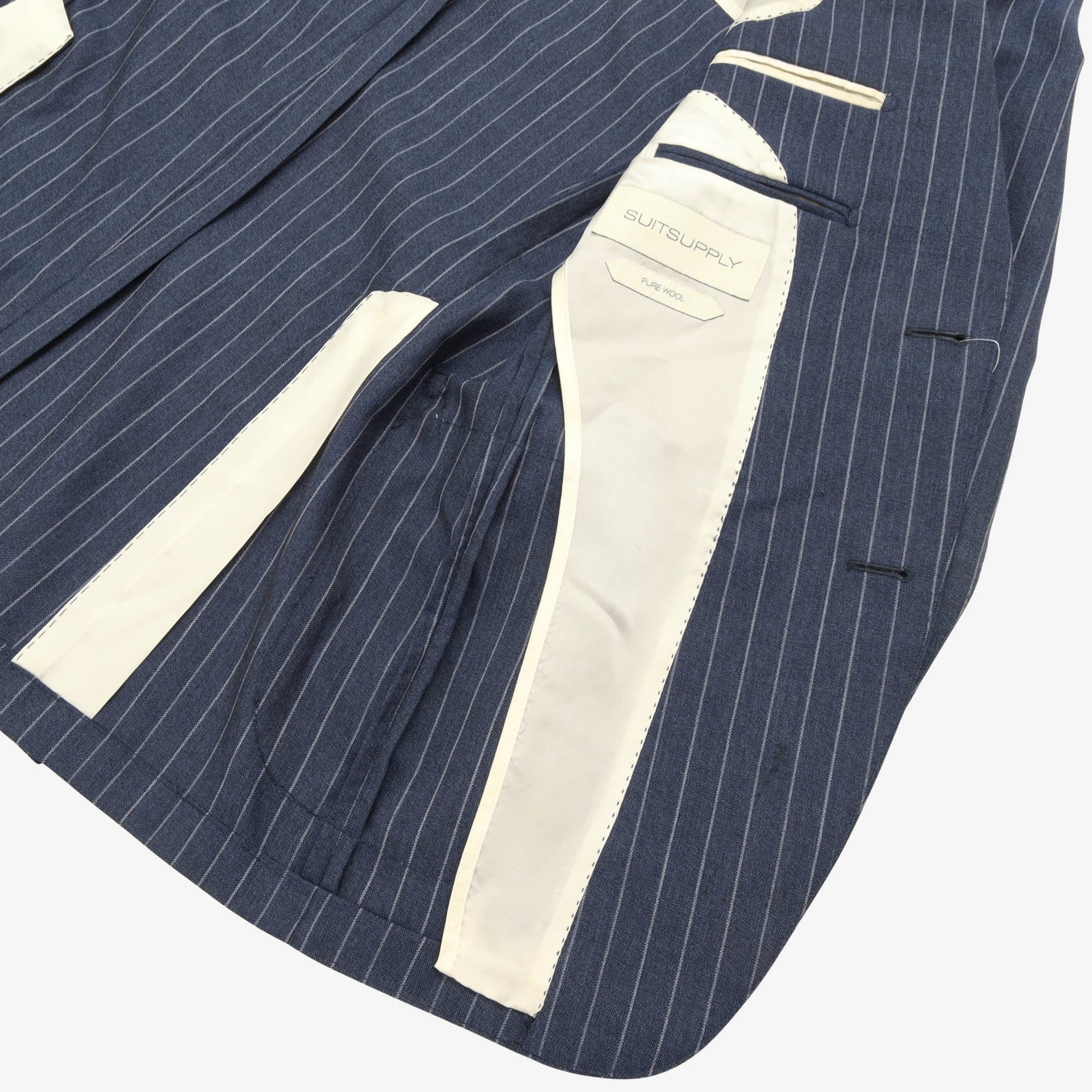 Wool Pinstripe Suit