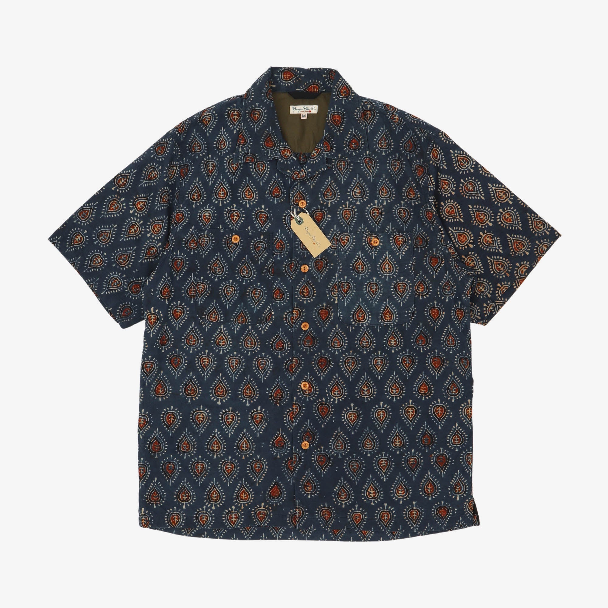Paisley Open Collar Shirt