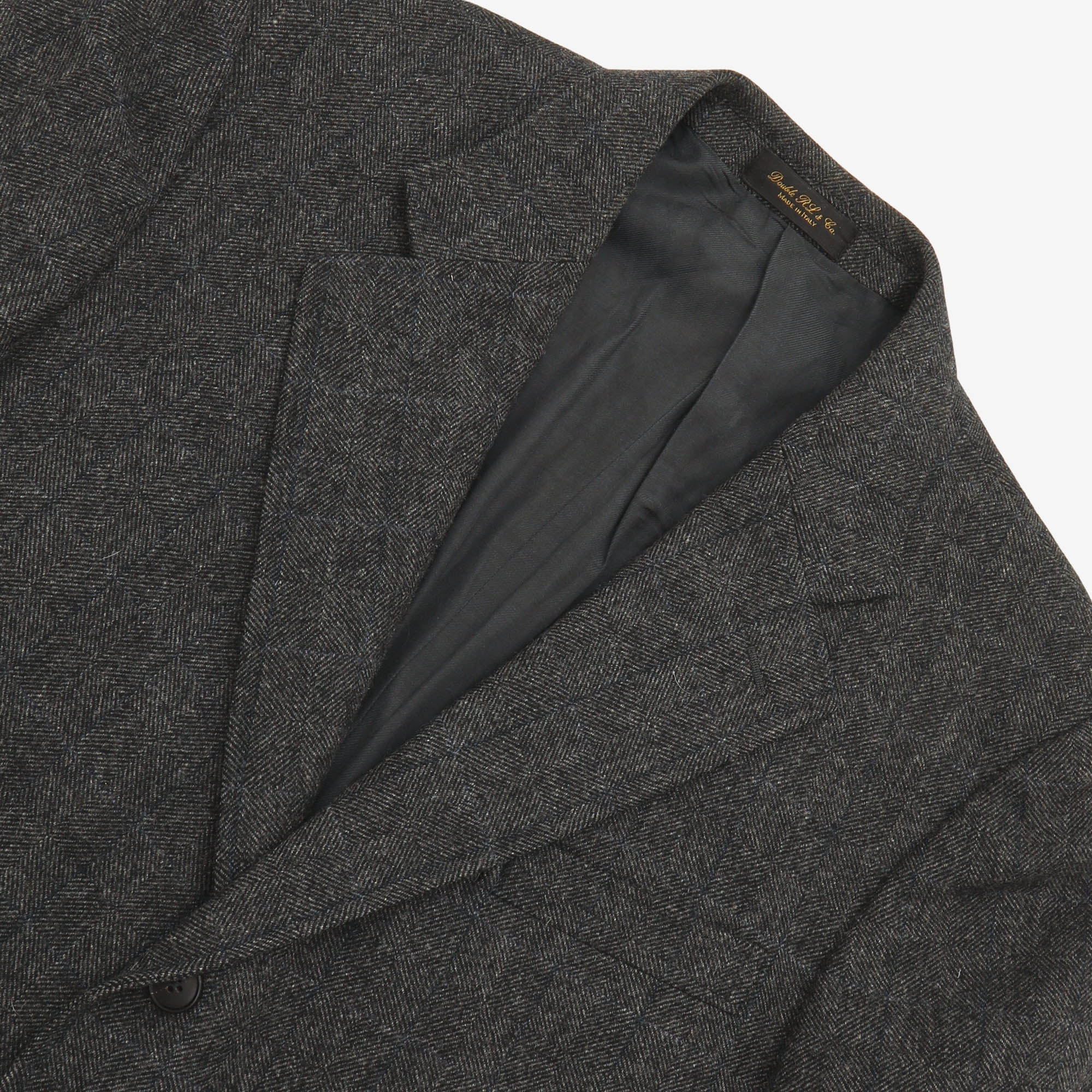 Herringbone Check Tweed Blazer