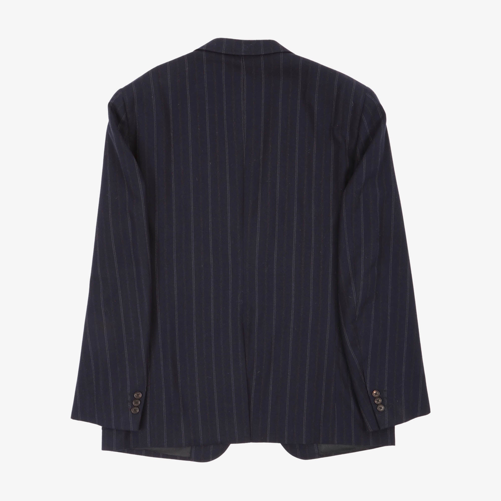 Pinstripe Wool Blazer