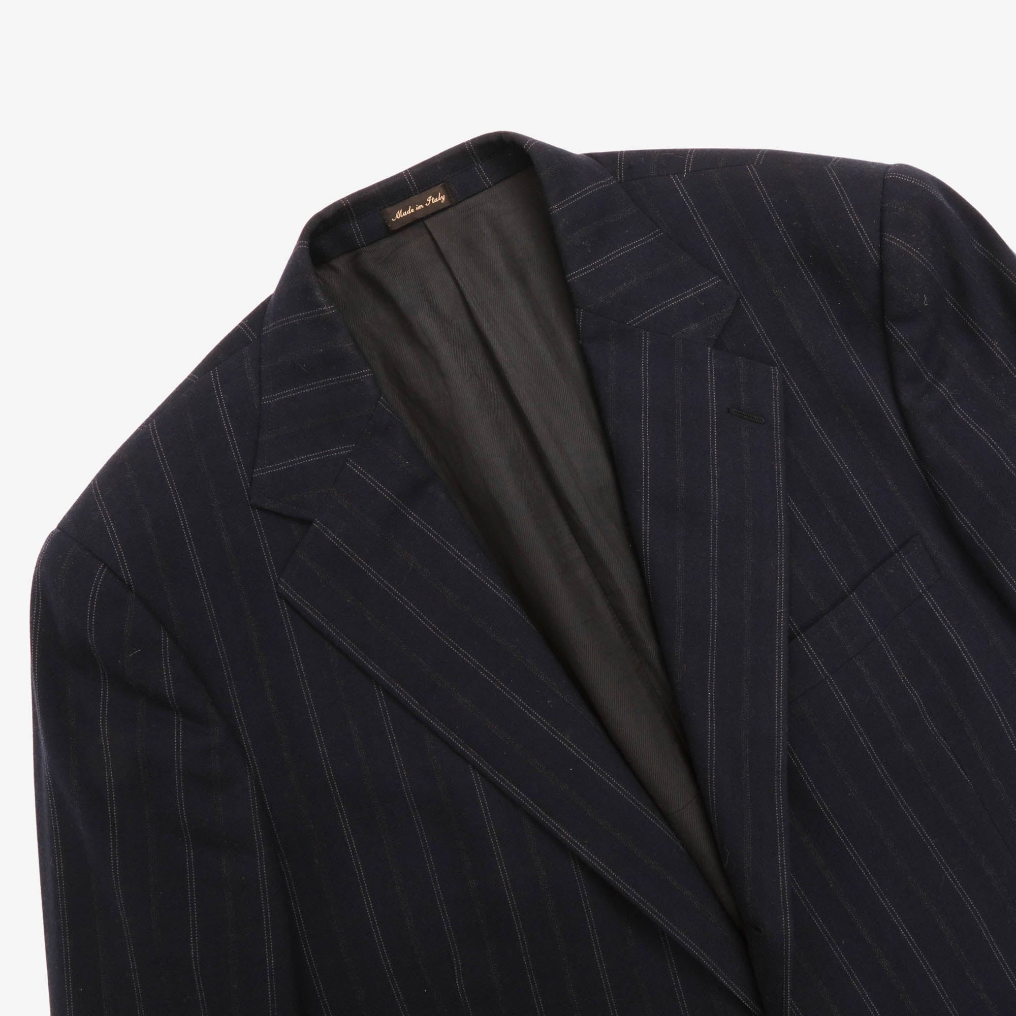 Pinstripe Wool Blazer
