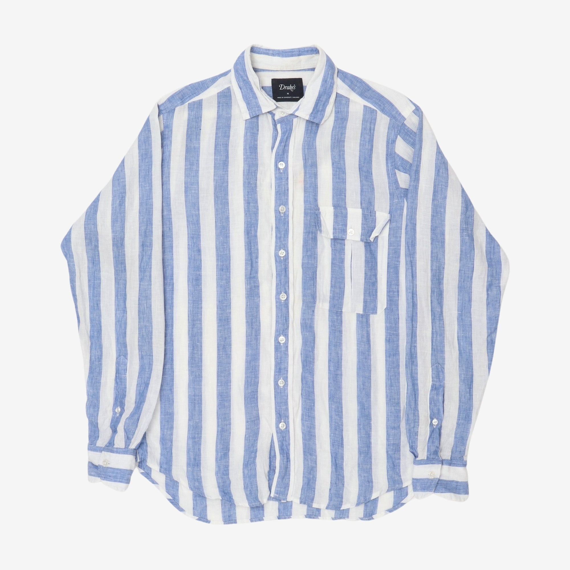 Striped Lined Linen Shirt