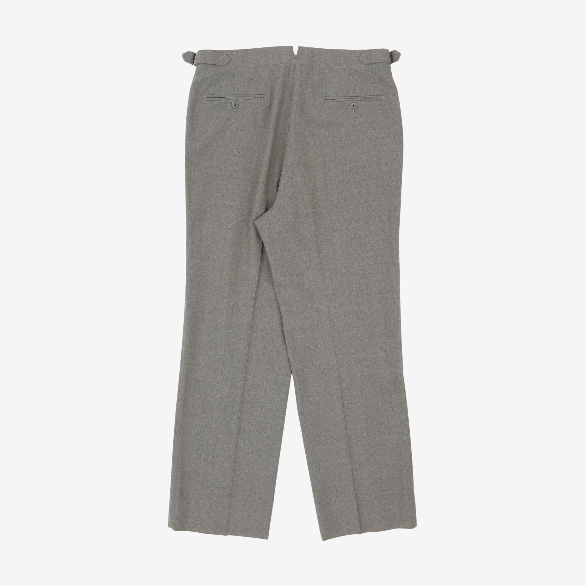 3 Ply Wool Pleated Trousers (32W X 28L)
