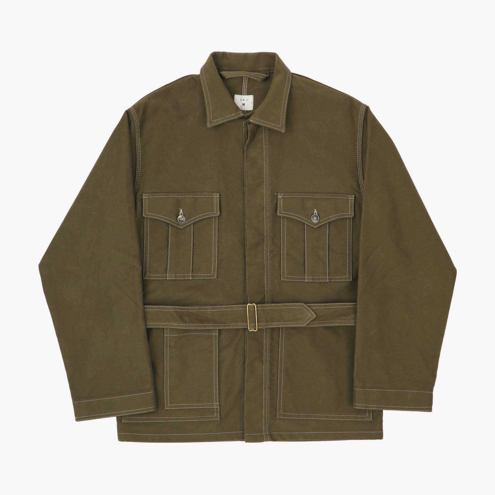 Belted Moleskin Jacket
