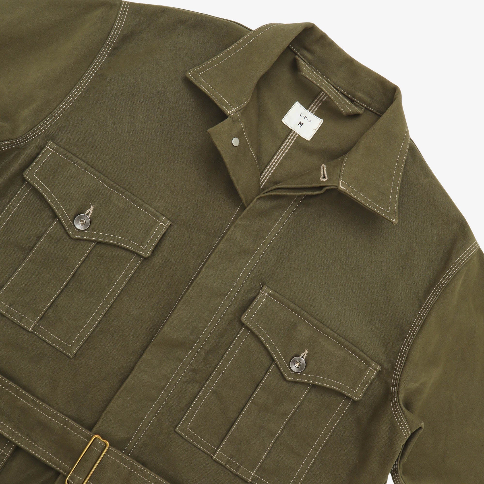 Belted Moleskin Jacket