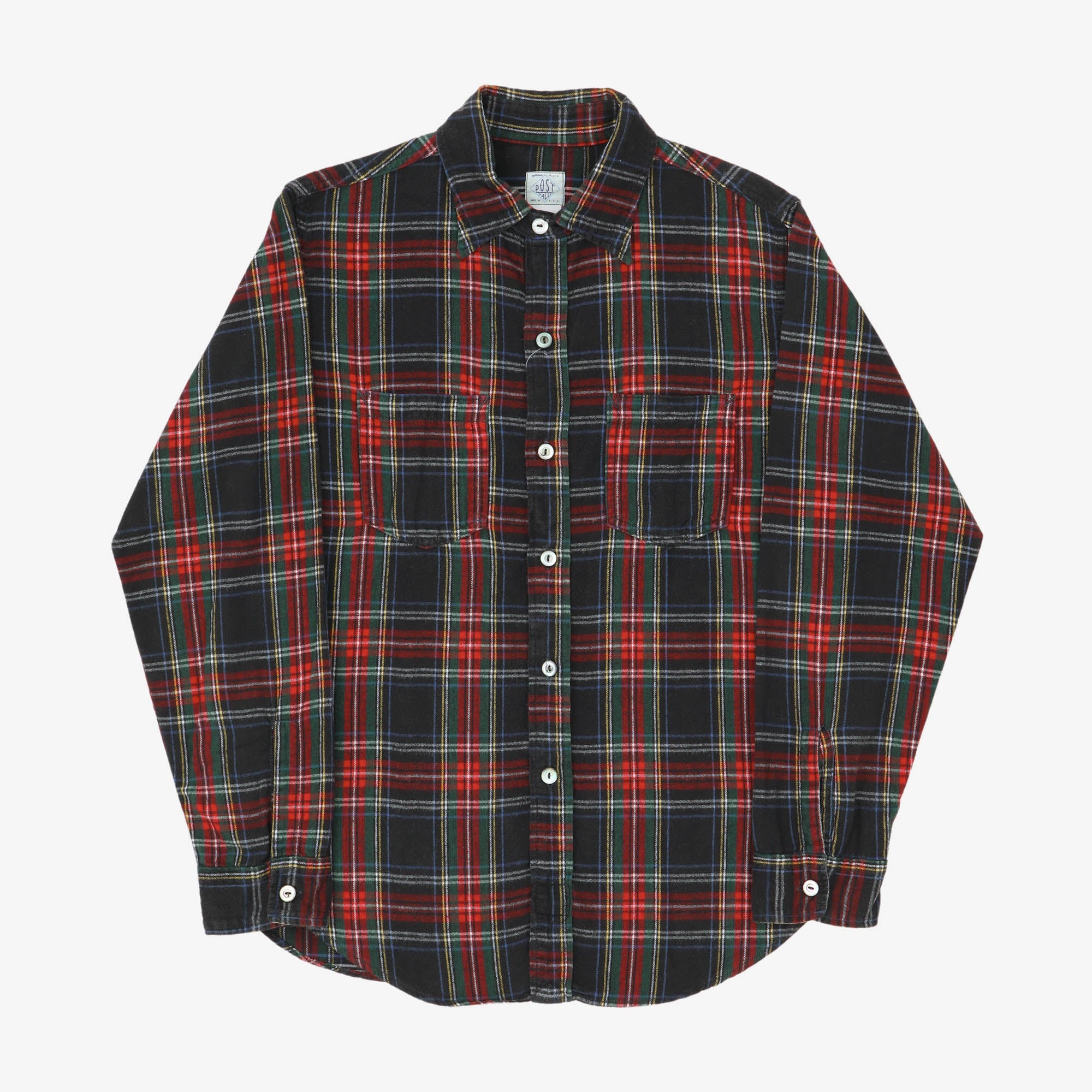 Plaid Flannel Two Pocket Shirt