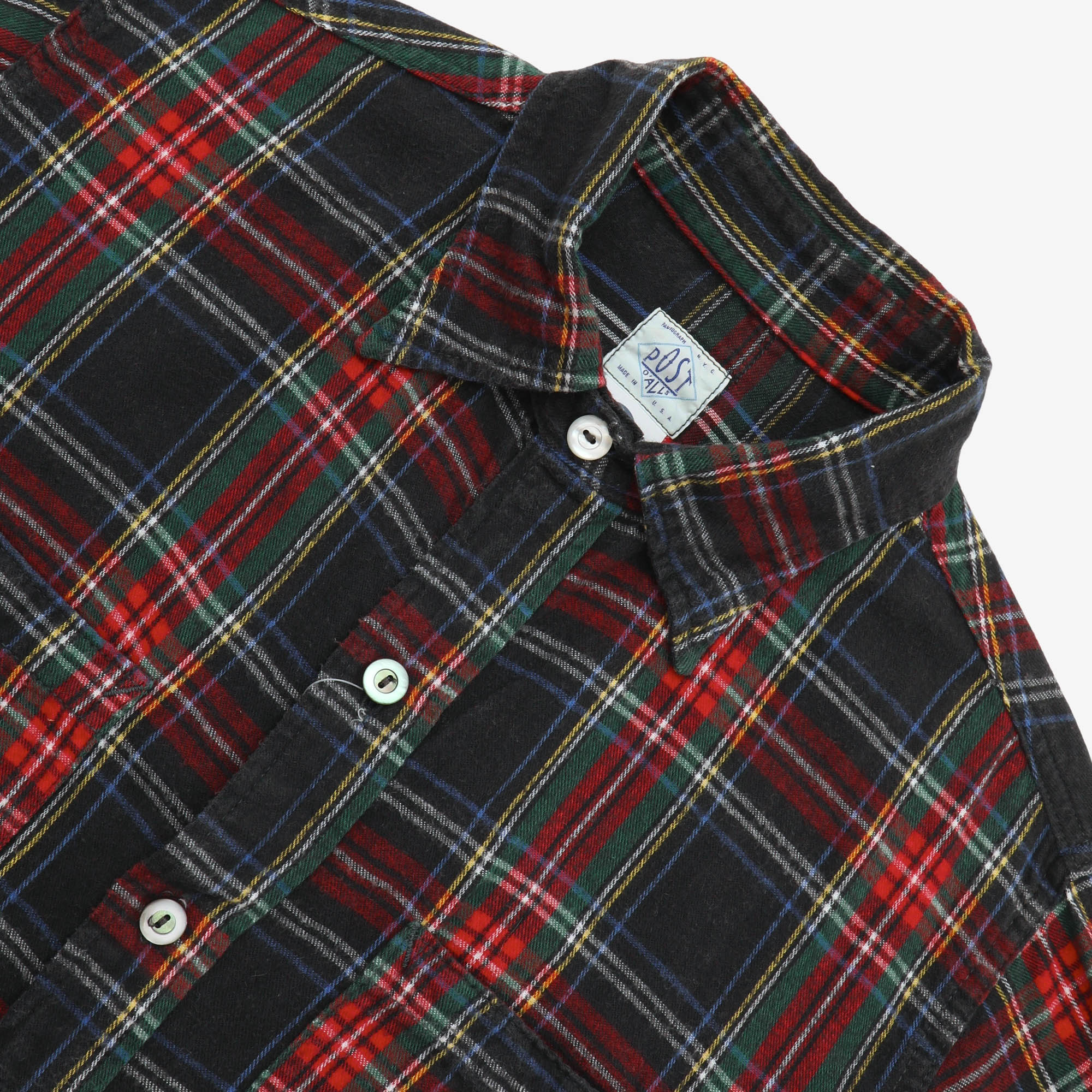 Plaid Flannel Two Pocket Shirt