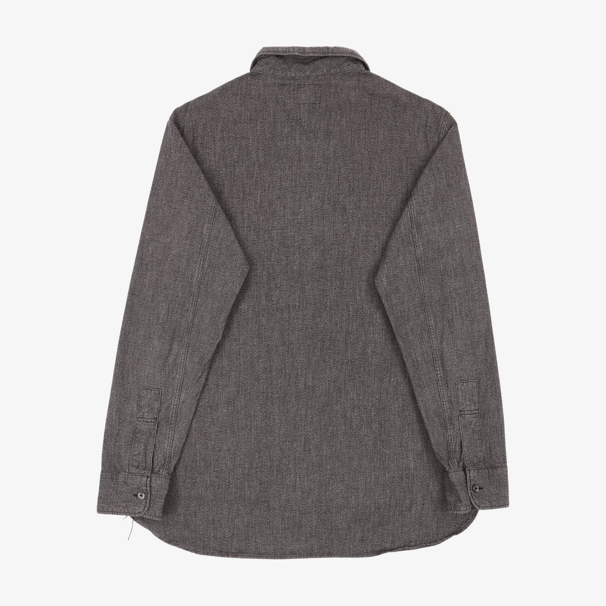 Half Zip Salt & Pepper Shirt