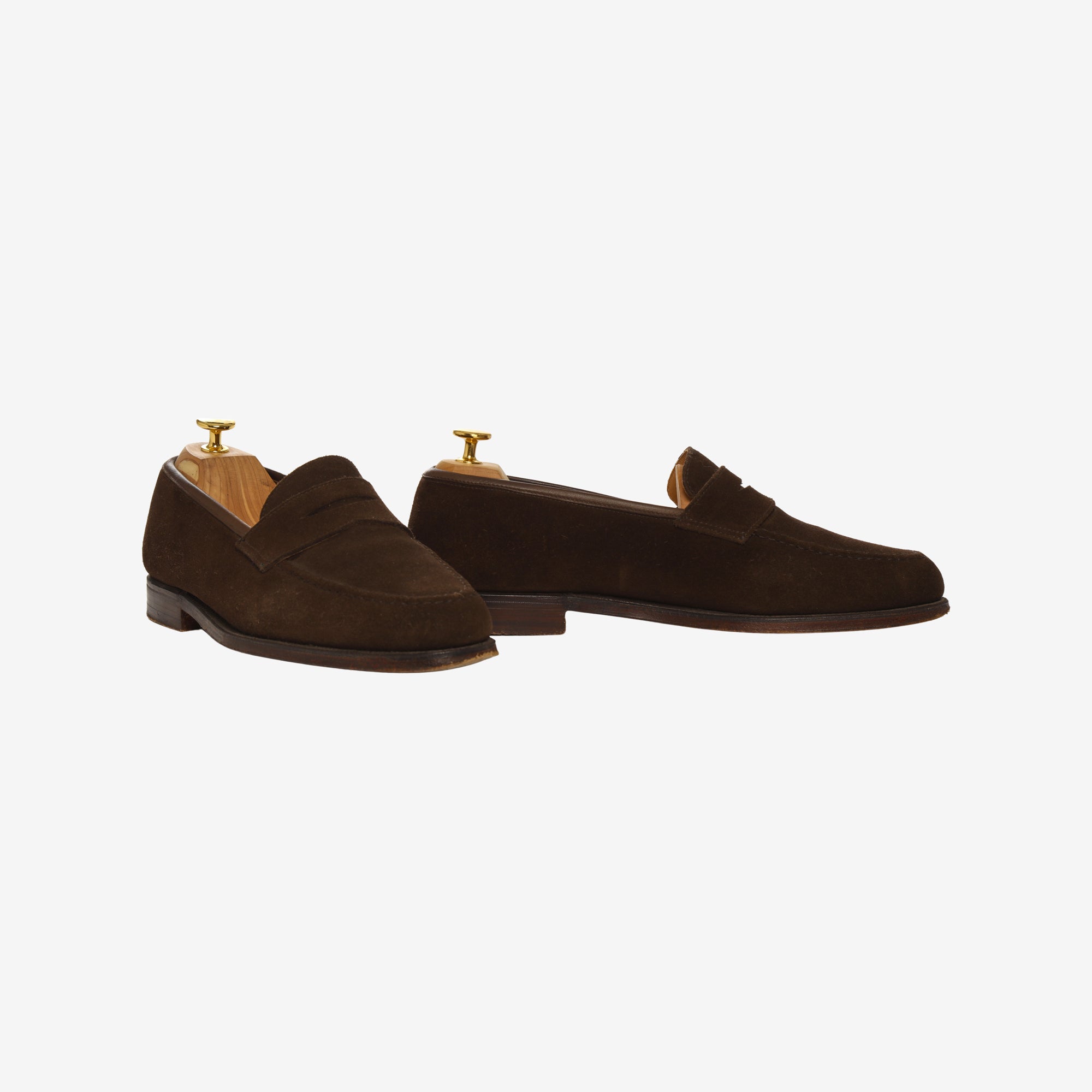 Suede Boston Loafers + Trees