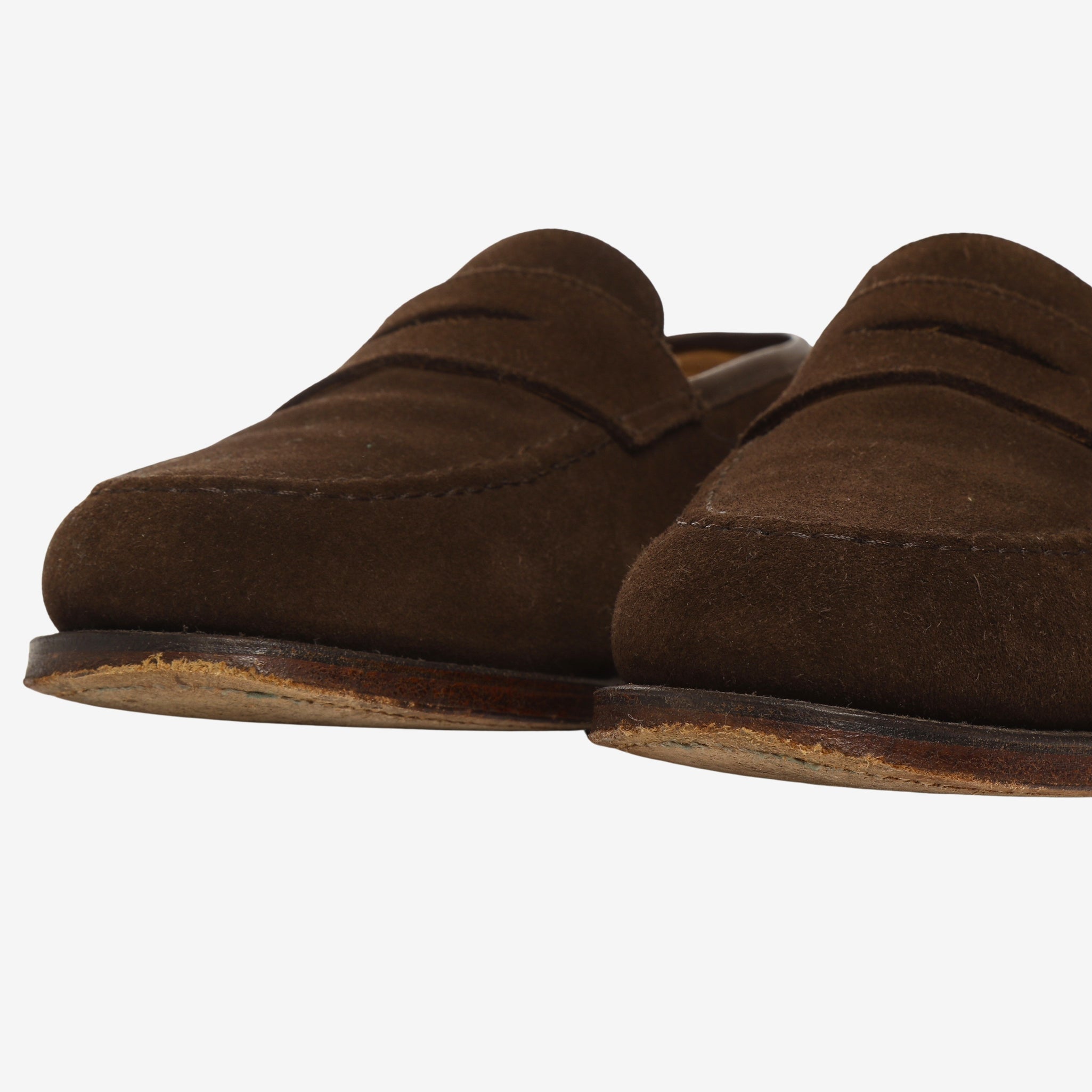 Suede Boston Loafers + Trees