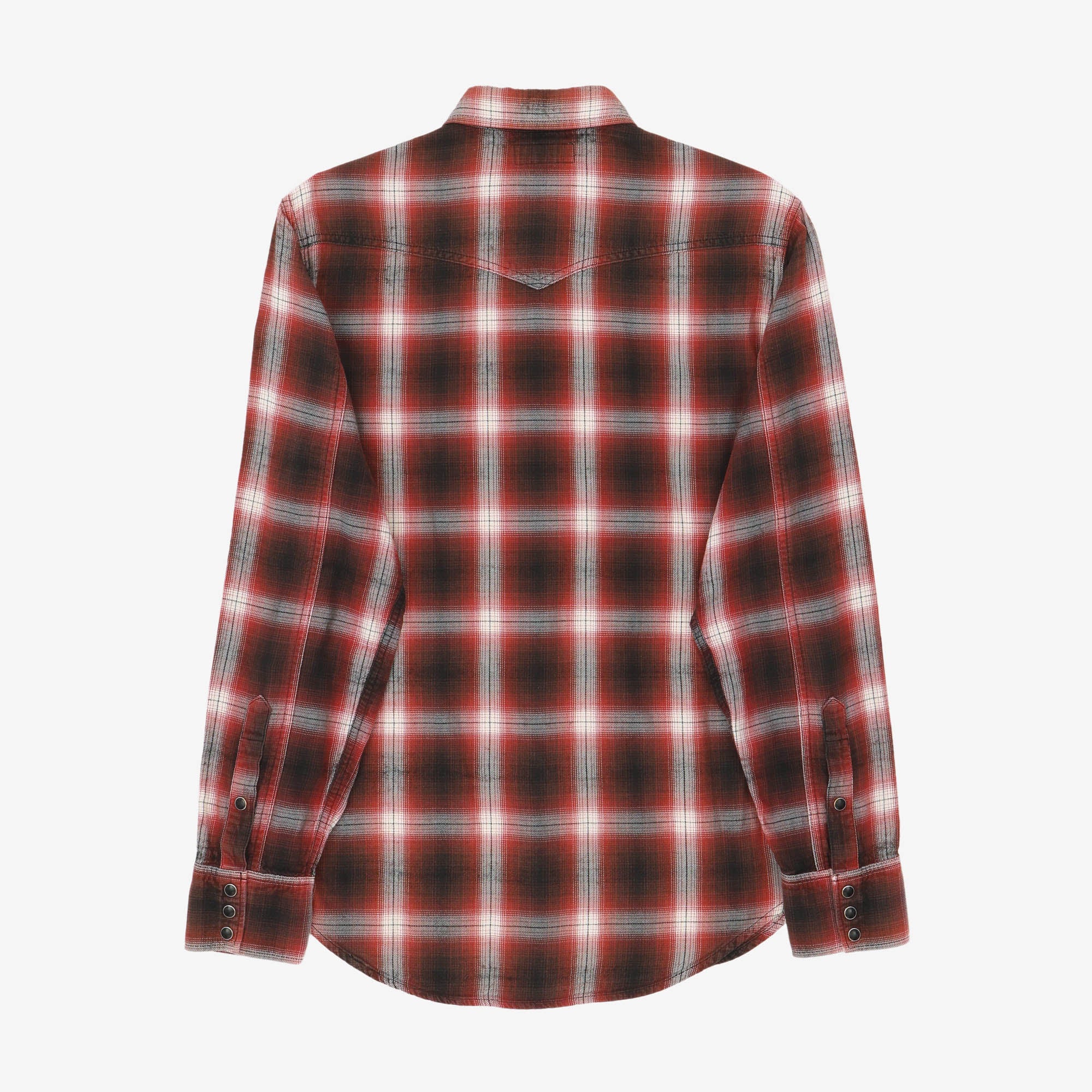 Ombre Check Western Shirt