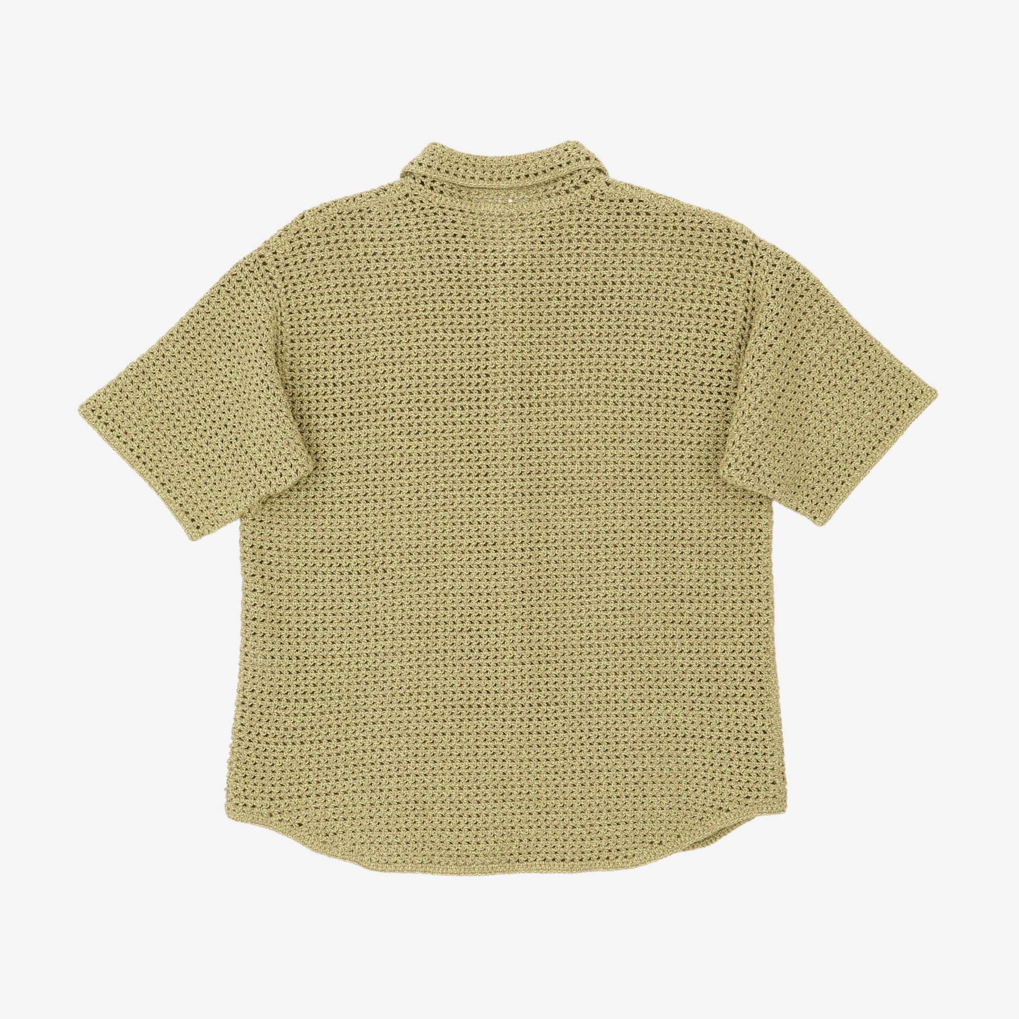 Hand Crochet Knit Half Sleeved Shirt
