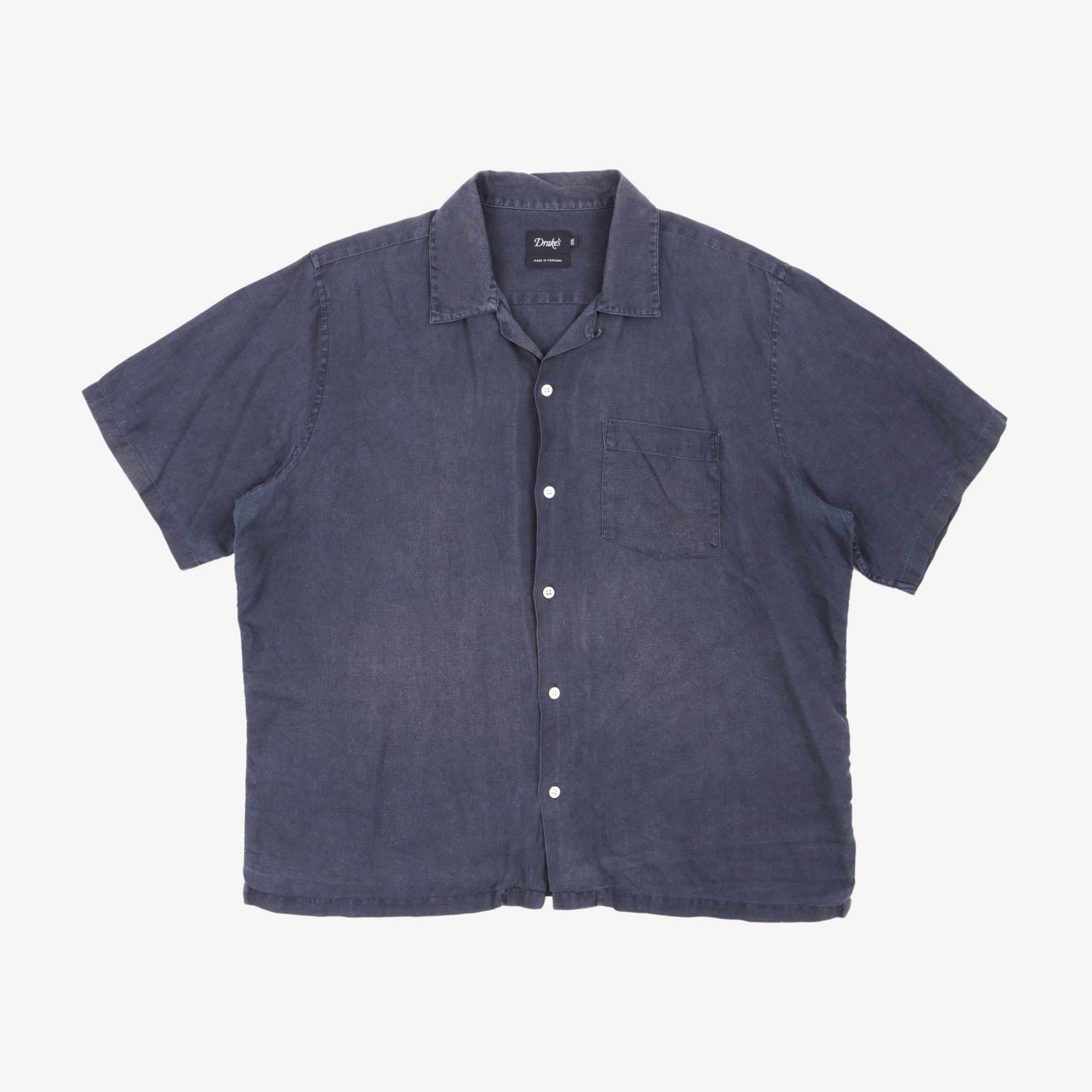 SS Camp Collar Linen Shirt
