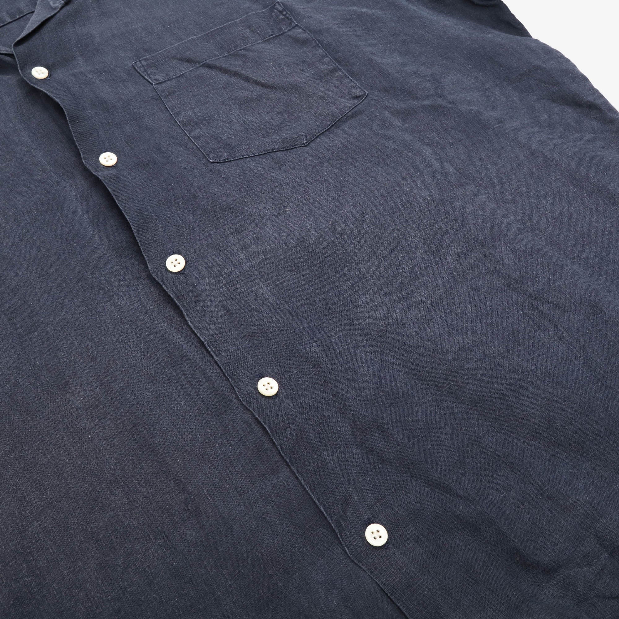 SS Camp Collar Linen Shirt