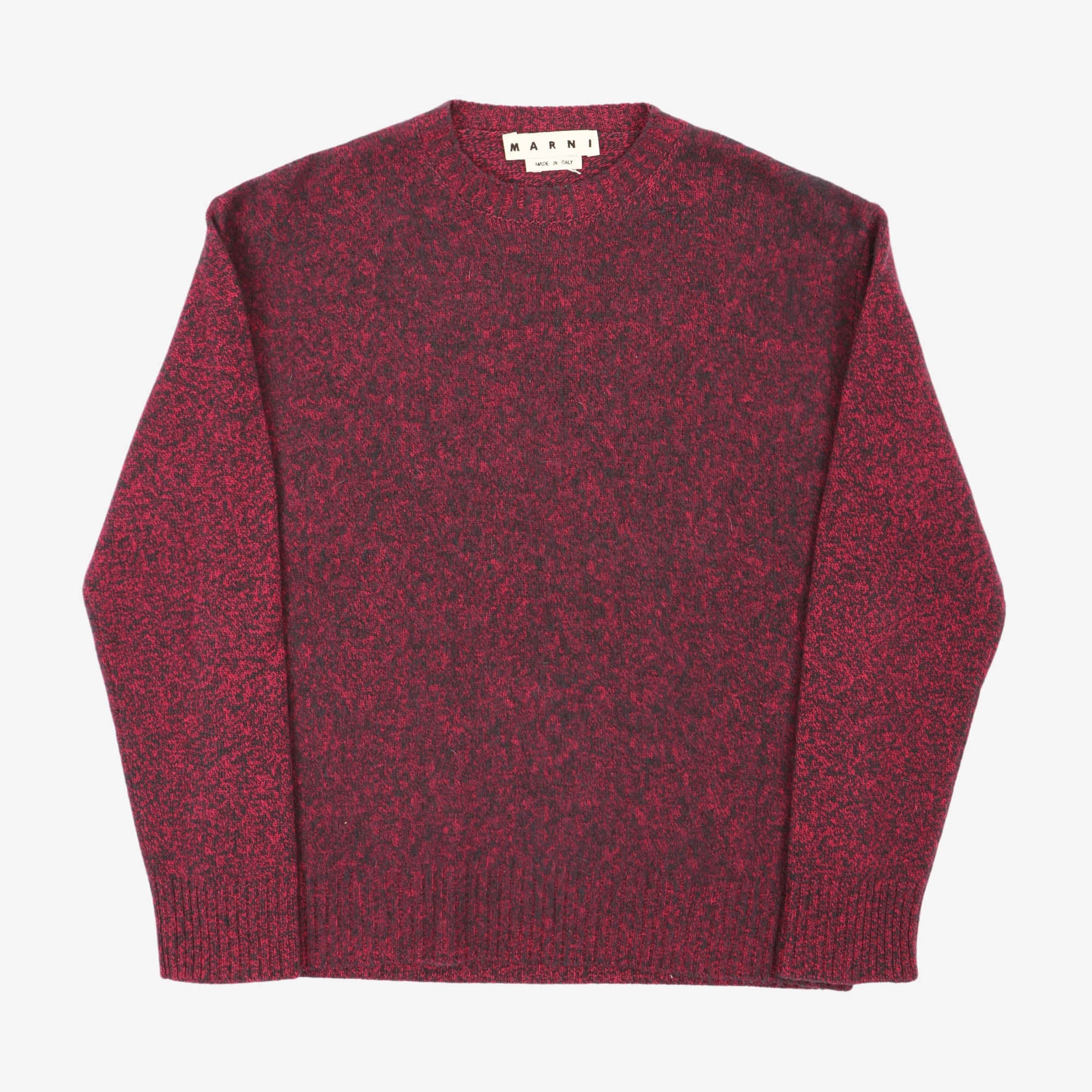 Speckled Wool Crewneck Sweater