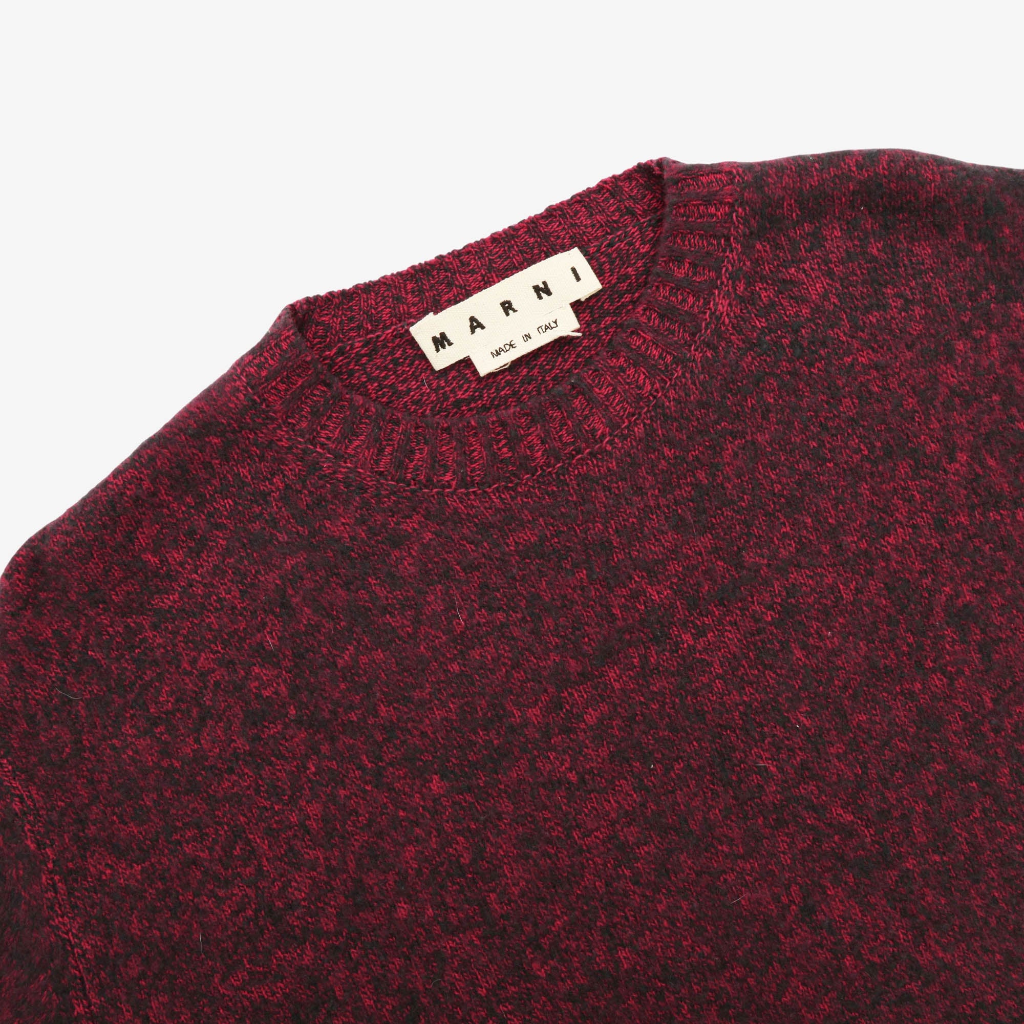 Speckled Wool Crewneck Sweater