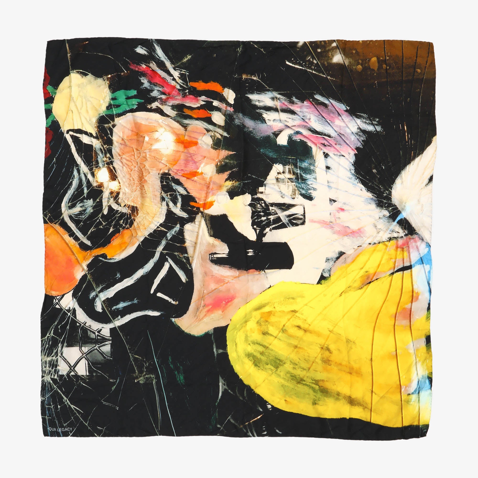 Crushed Glass Silk Scarf