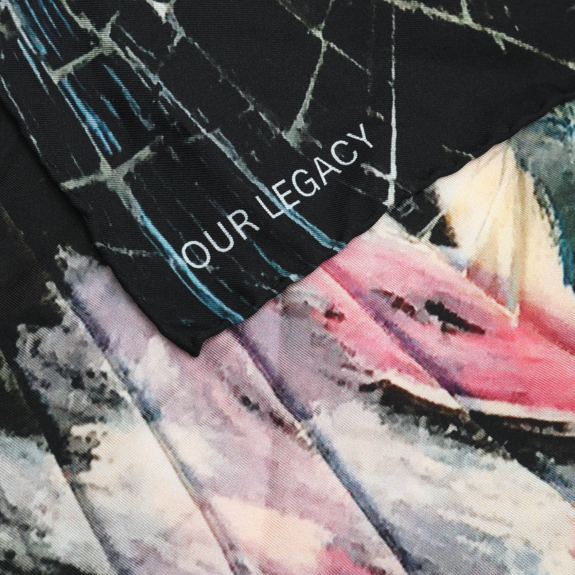 Crushed Glass Silk Scarf