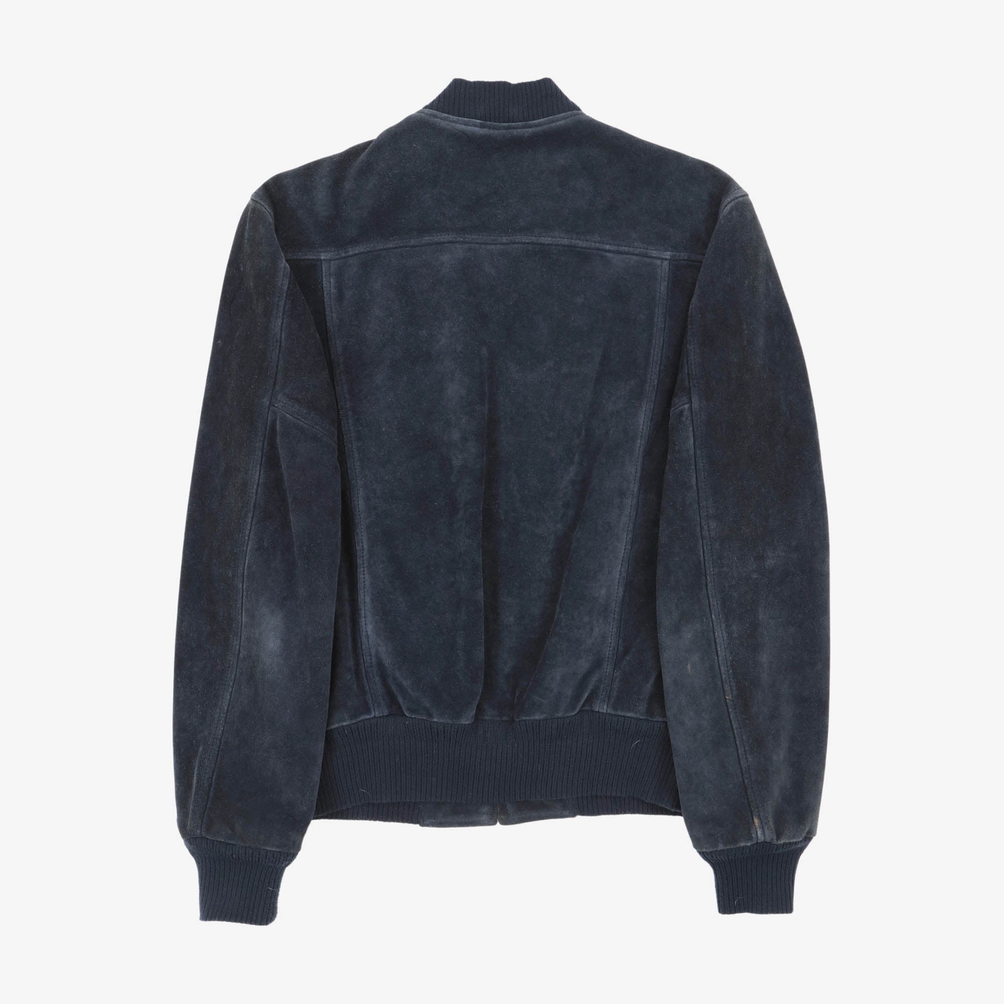 1960s Archival Blue Suede Bomber Jacket
