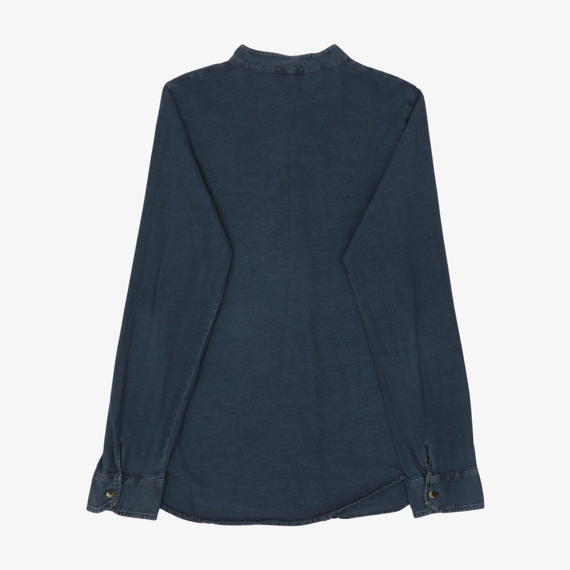 Band Collar Jersey Shirt