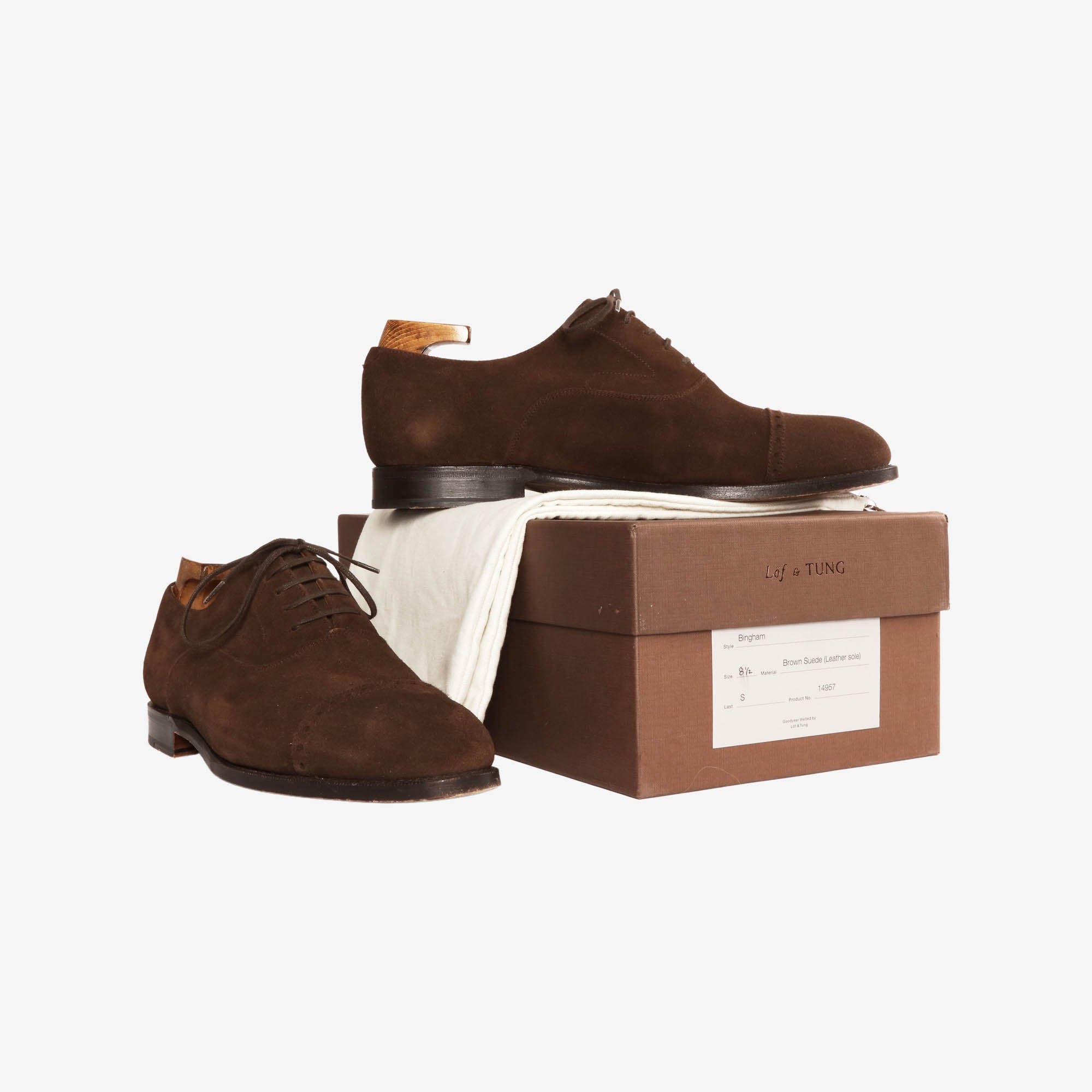 Suede Bingham Oxfords + Trees
