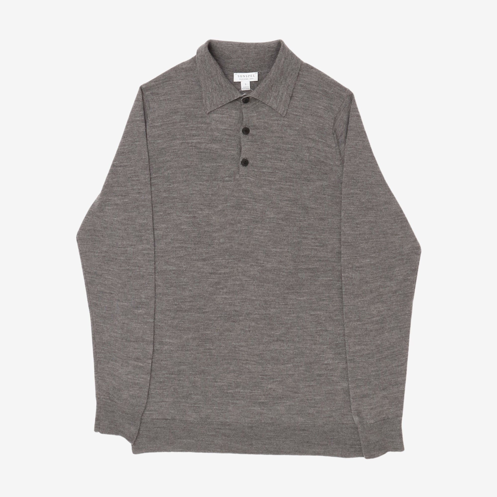 Merino Wool LS Polo