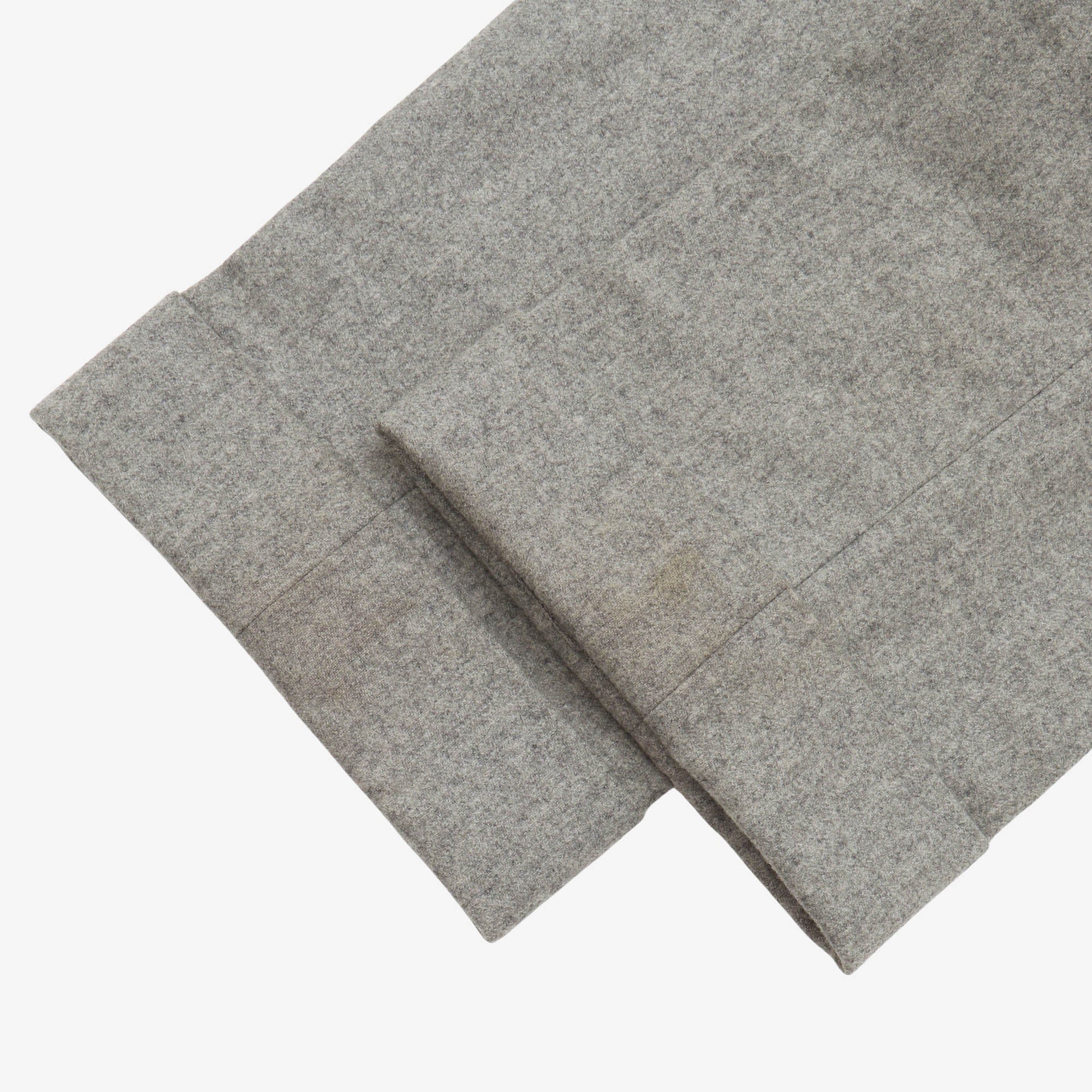 Wool Flannel Pleated Trousers (30W X 32L)