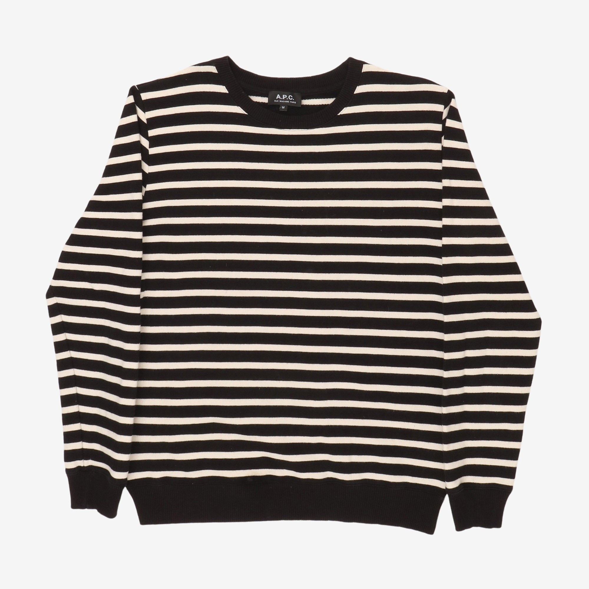 Striped Crewneck Sweatshirt