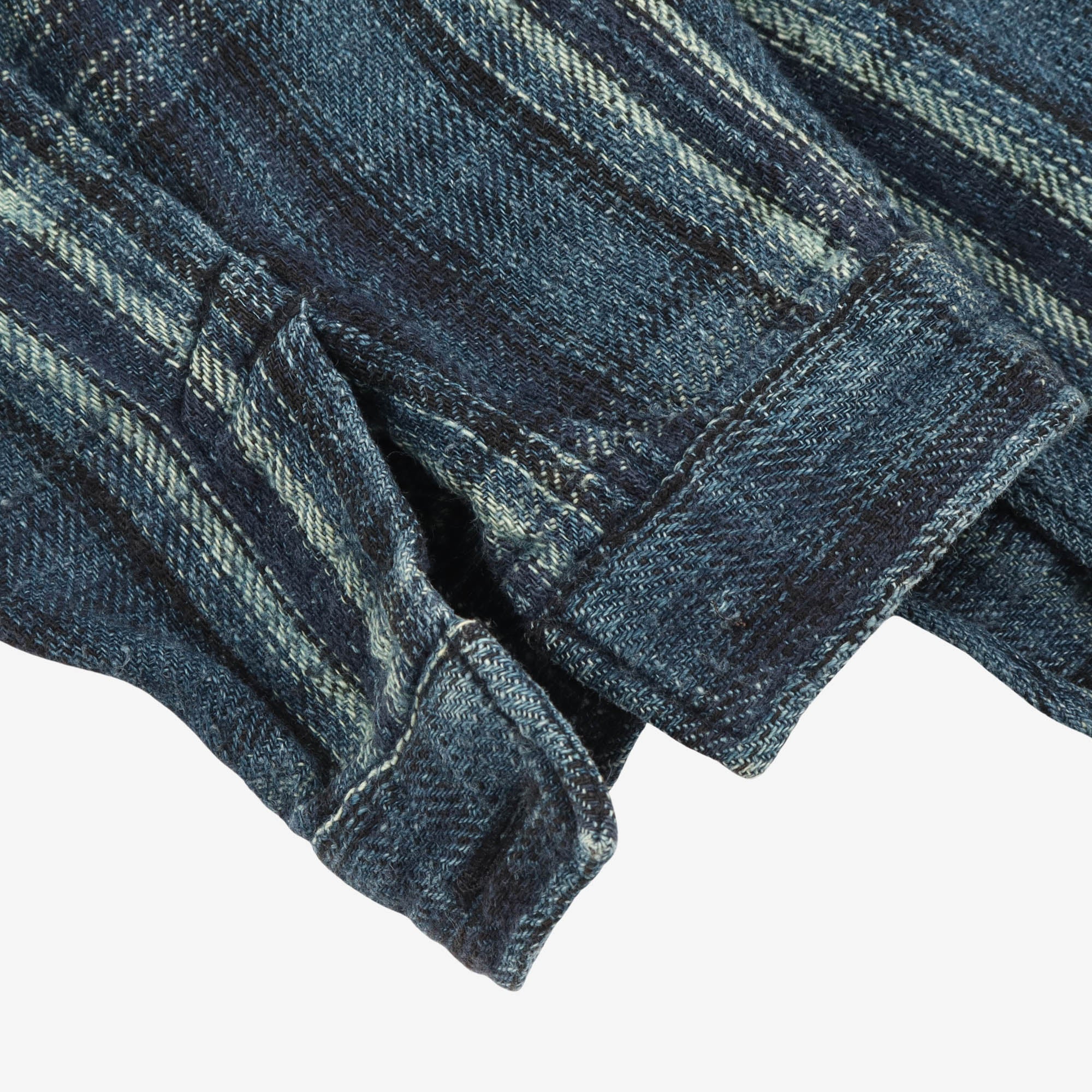 Band Collar Check PO Shirt