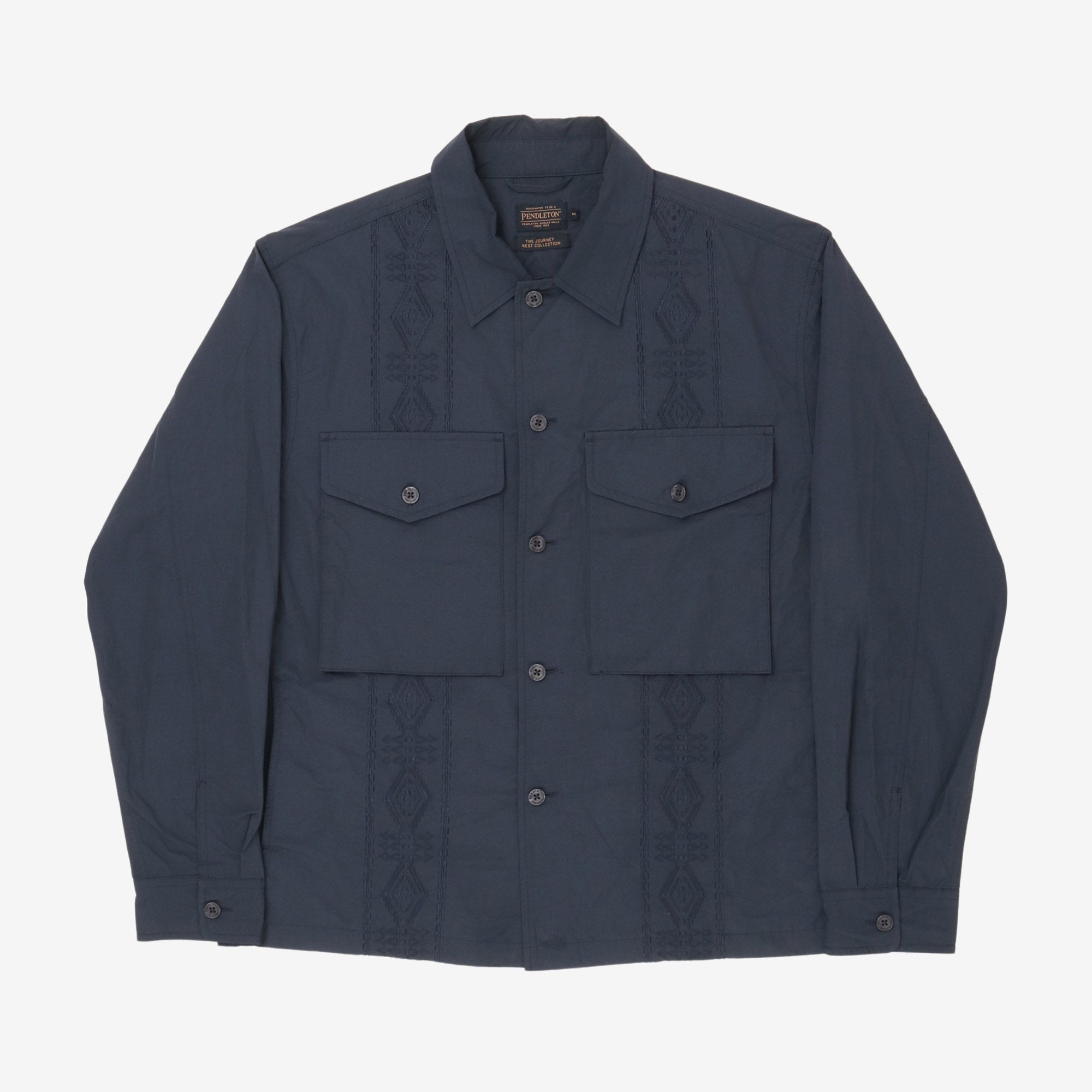 Embroidered Parachute Overshirt