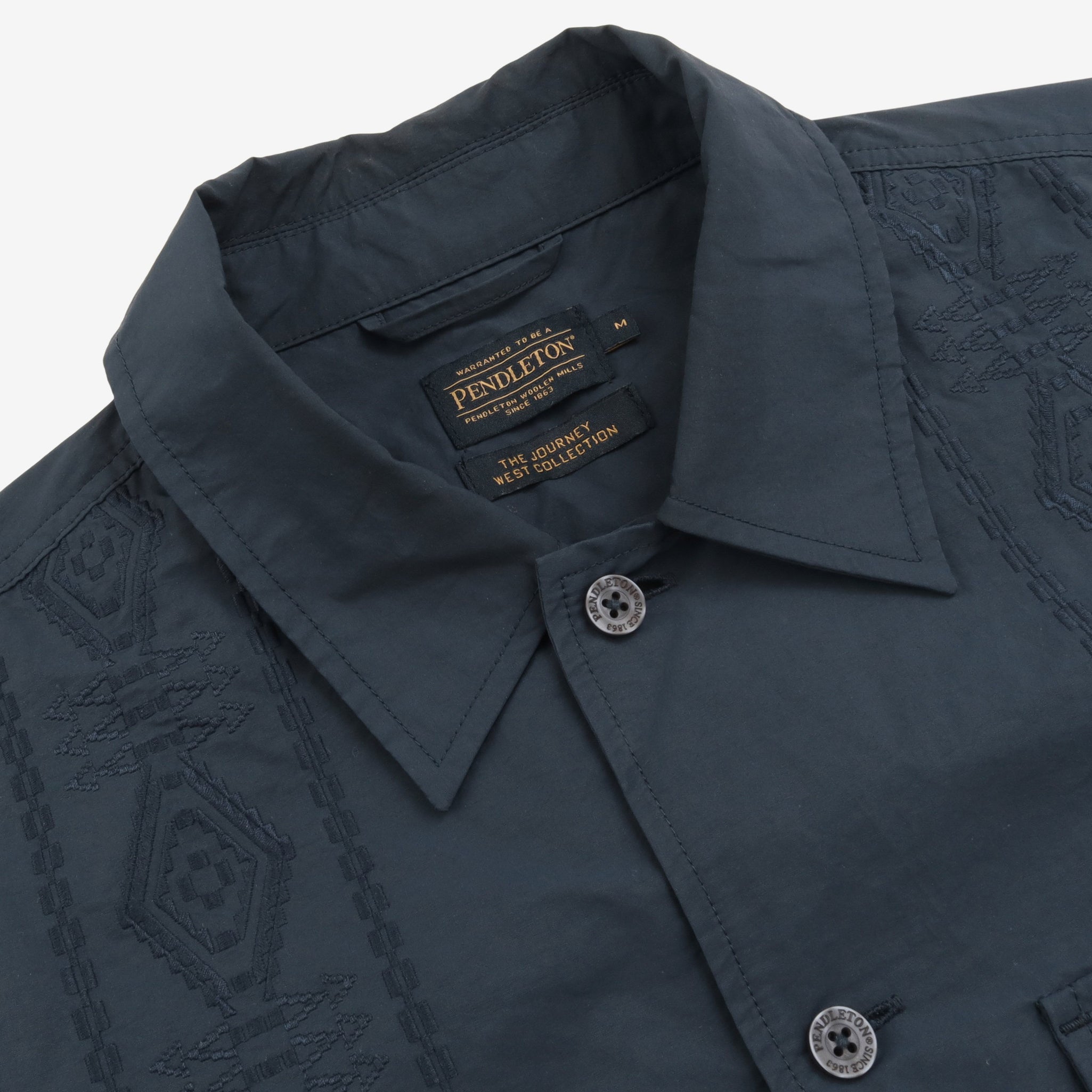 Embroidered Parachute Overshirt