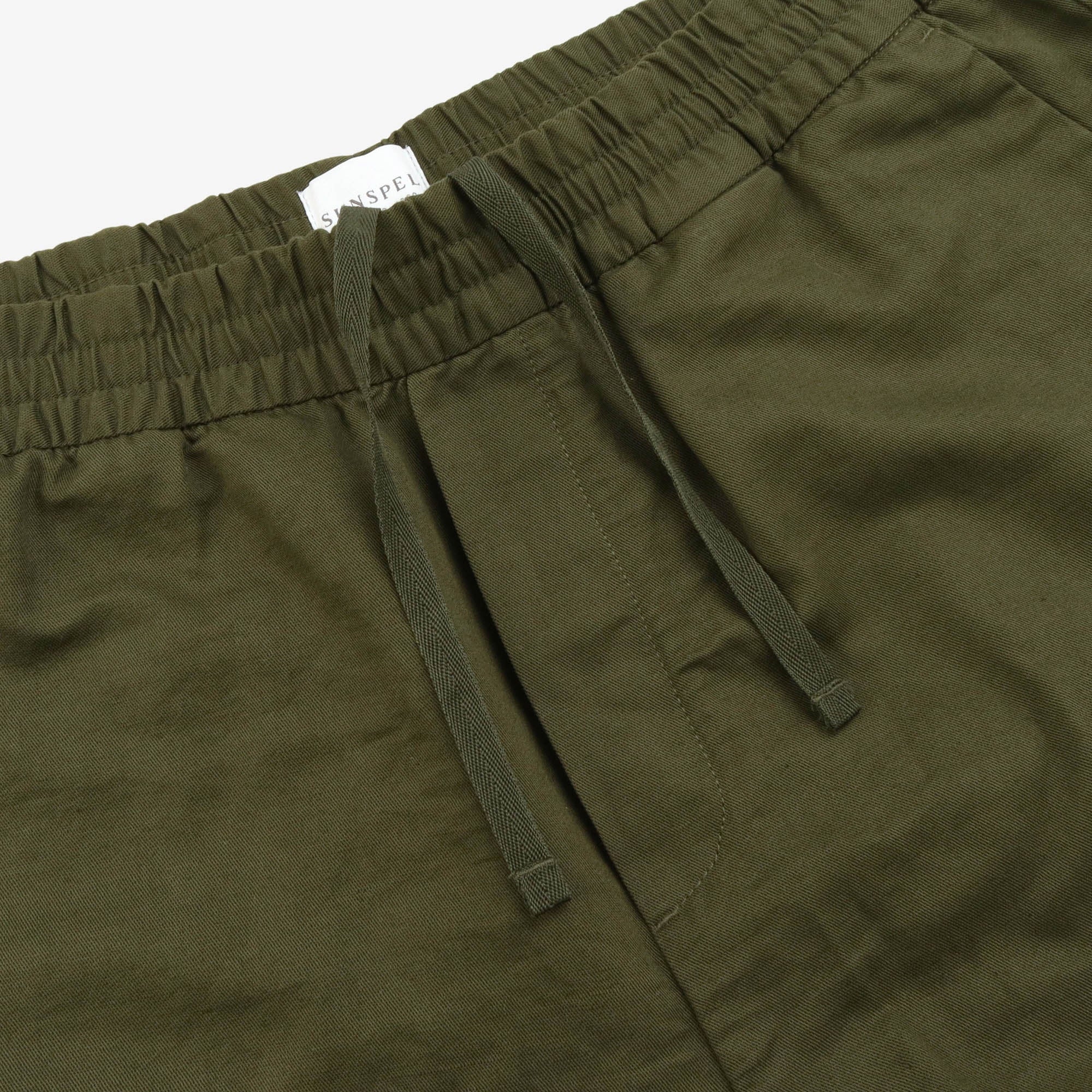 Linen Blend Drawstring Shorts (32W)