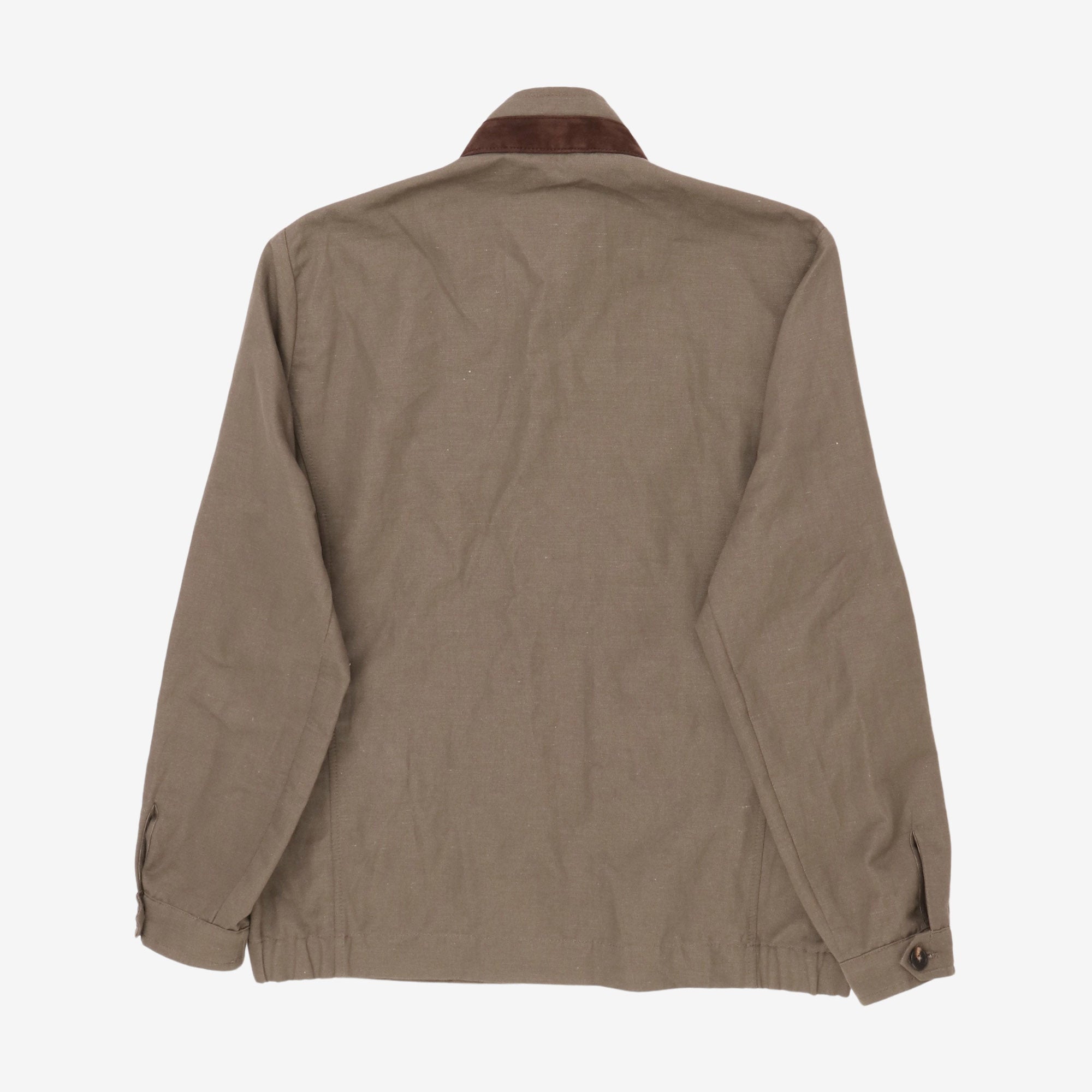 Linen Blend Bomber Jacket