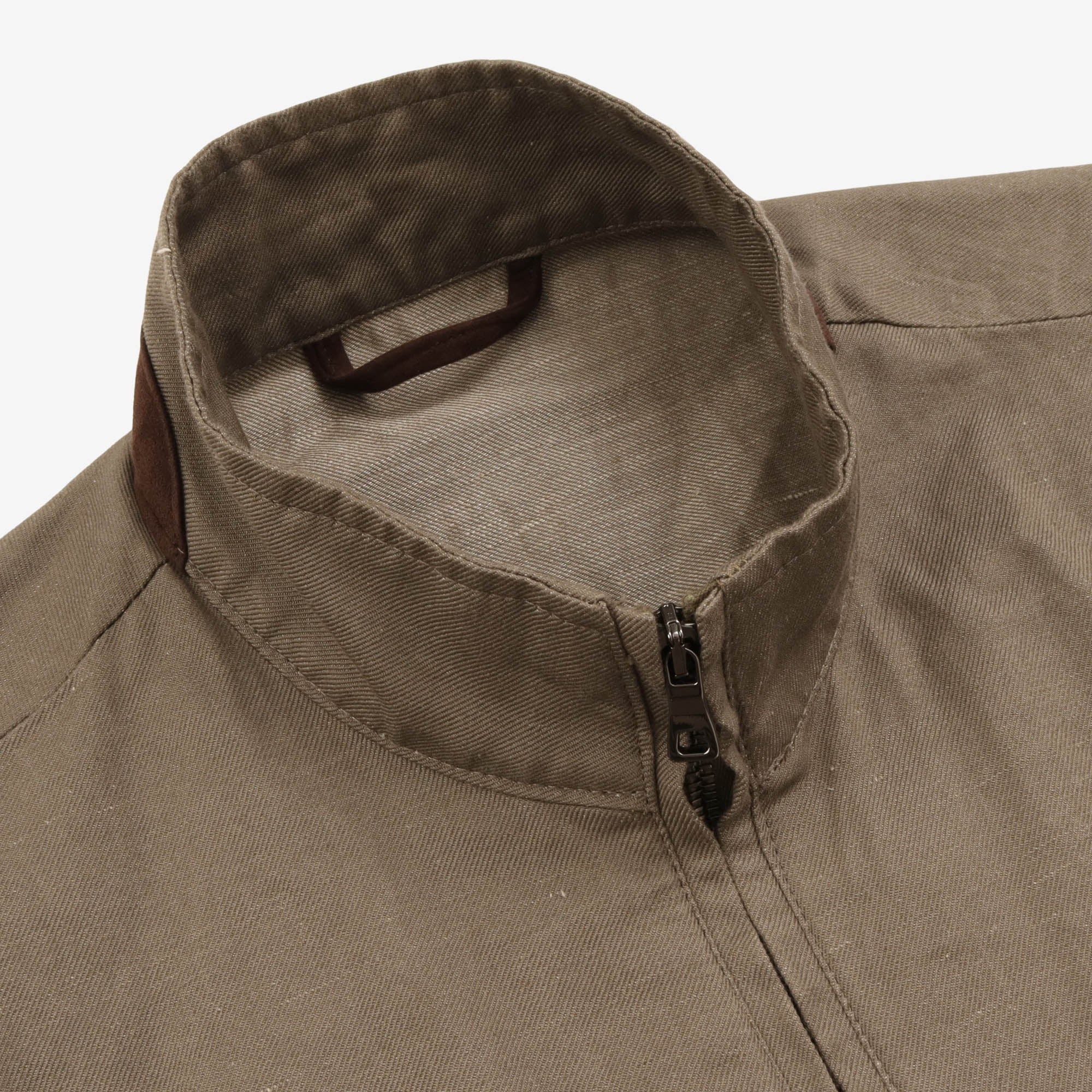 Linen Blend Bomber Jacket