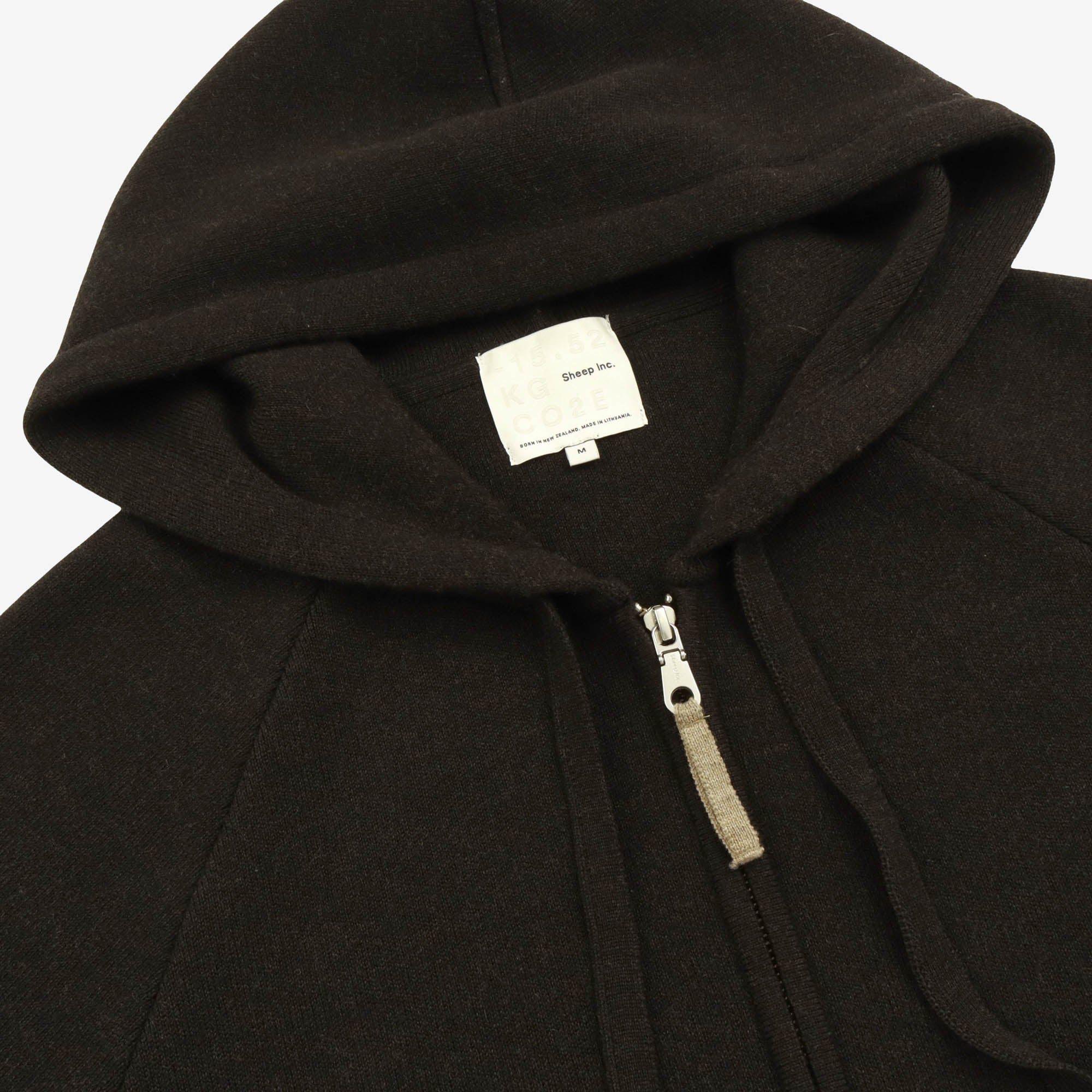 Merino Wool Zip Up Hoodie