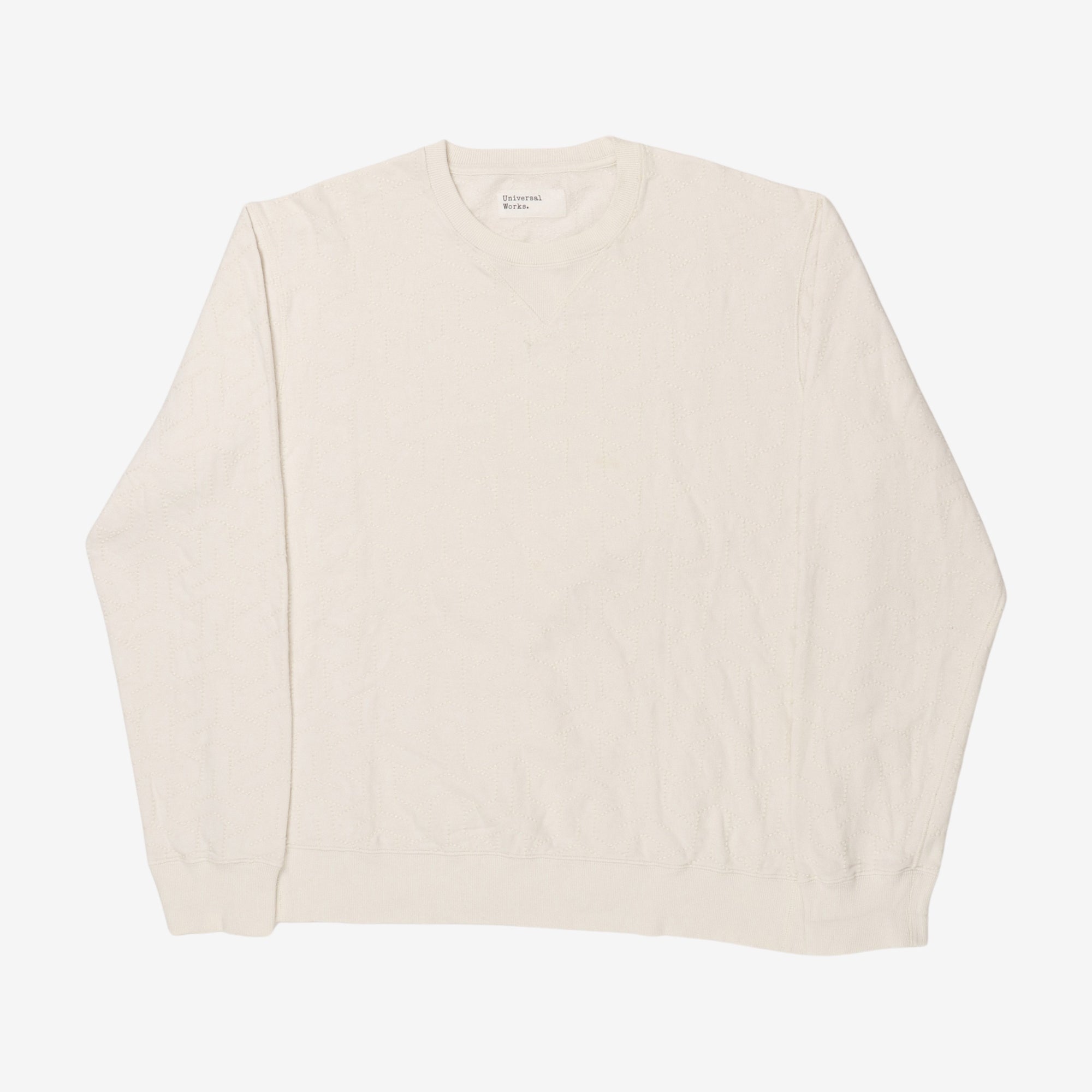 Textured Crewneck Sweatshirt