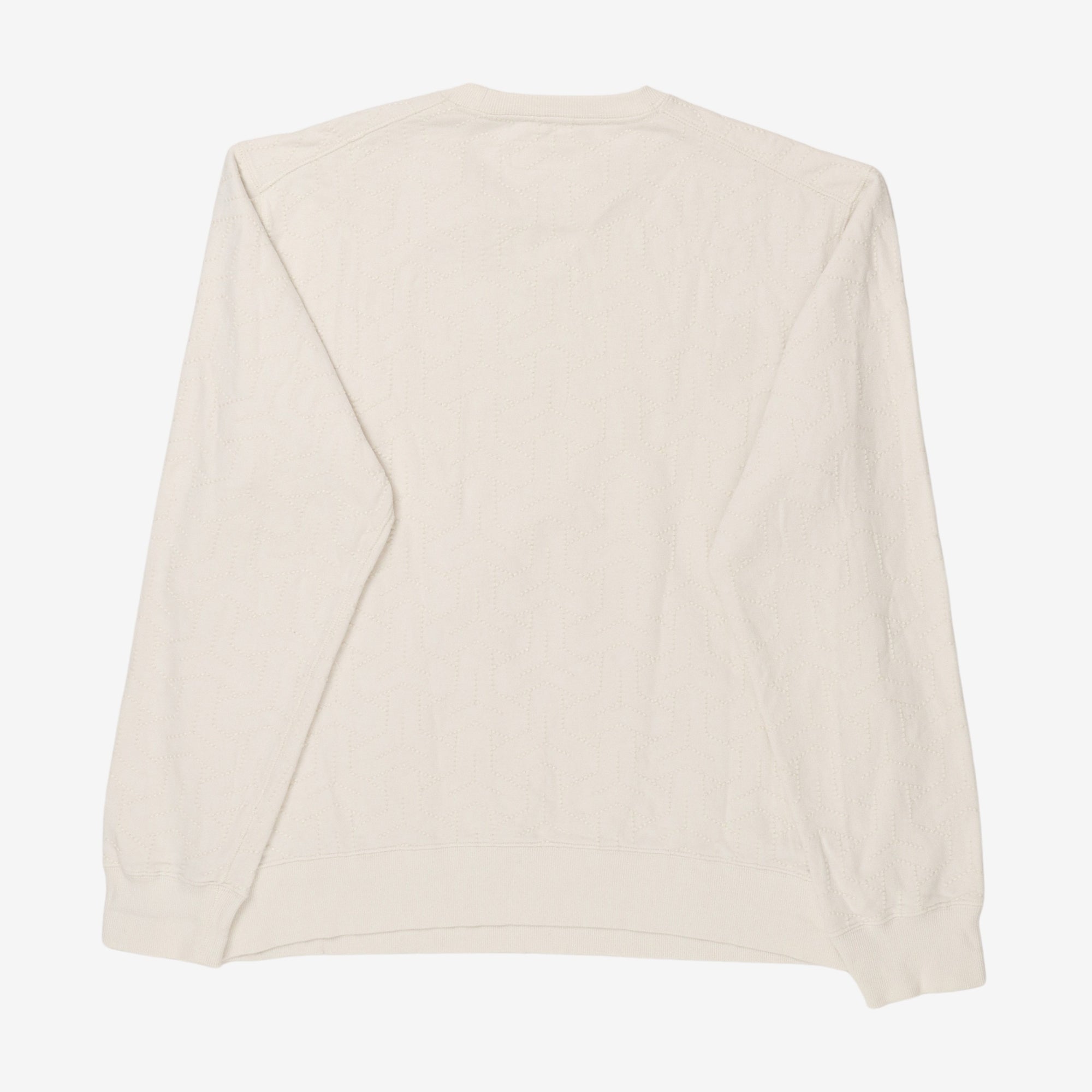 Textured Crewneck Sweatshirt